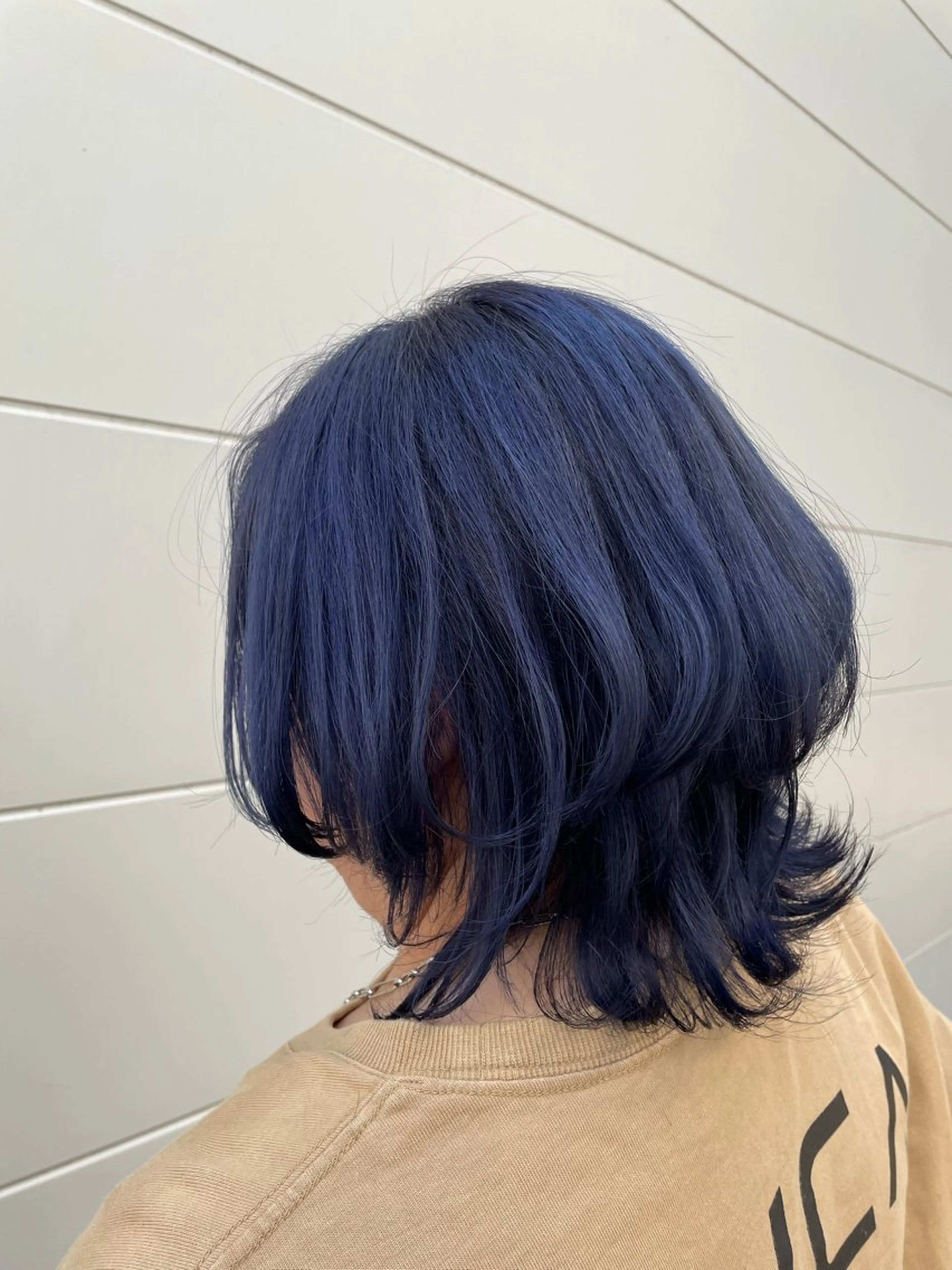 ミディアム 田子🦋ハイトーン 🫐耳つぼジュエリーのヘアスタイル