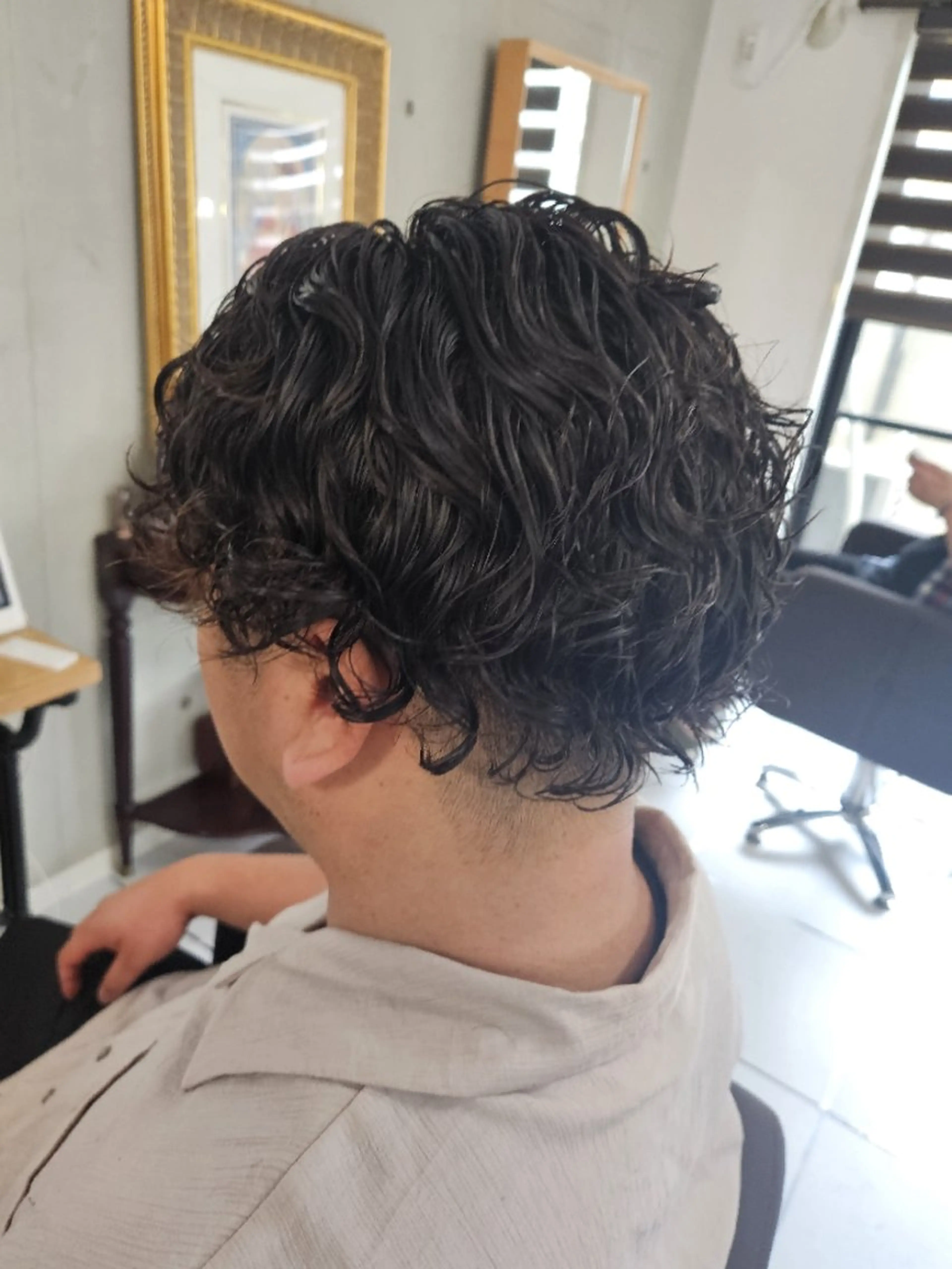 ショート パーマ カット パーマ トリートメント ma cherie 三浦直美のヘアスタイル