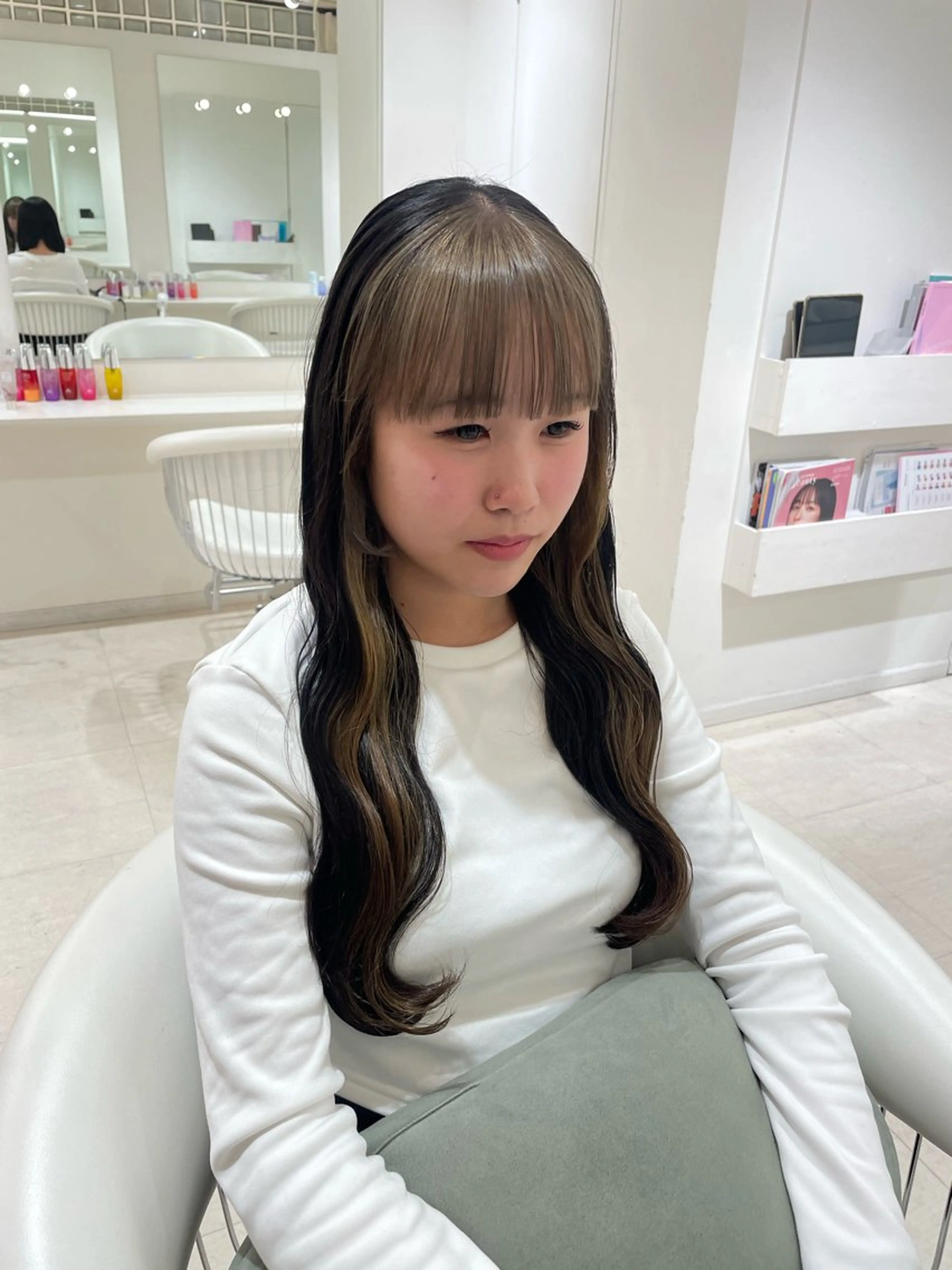 ロング カラー ヘアカラー Parve Mix /頓宮 稚愛🤍のヘアスタイル