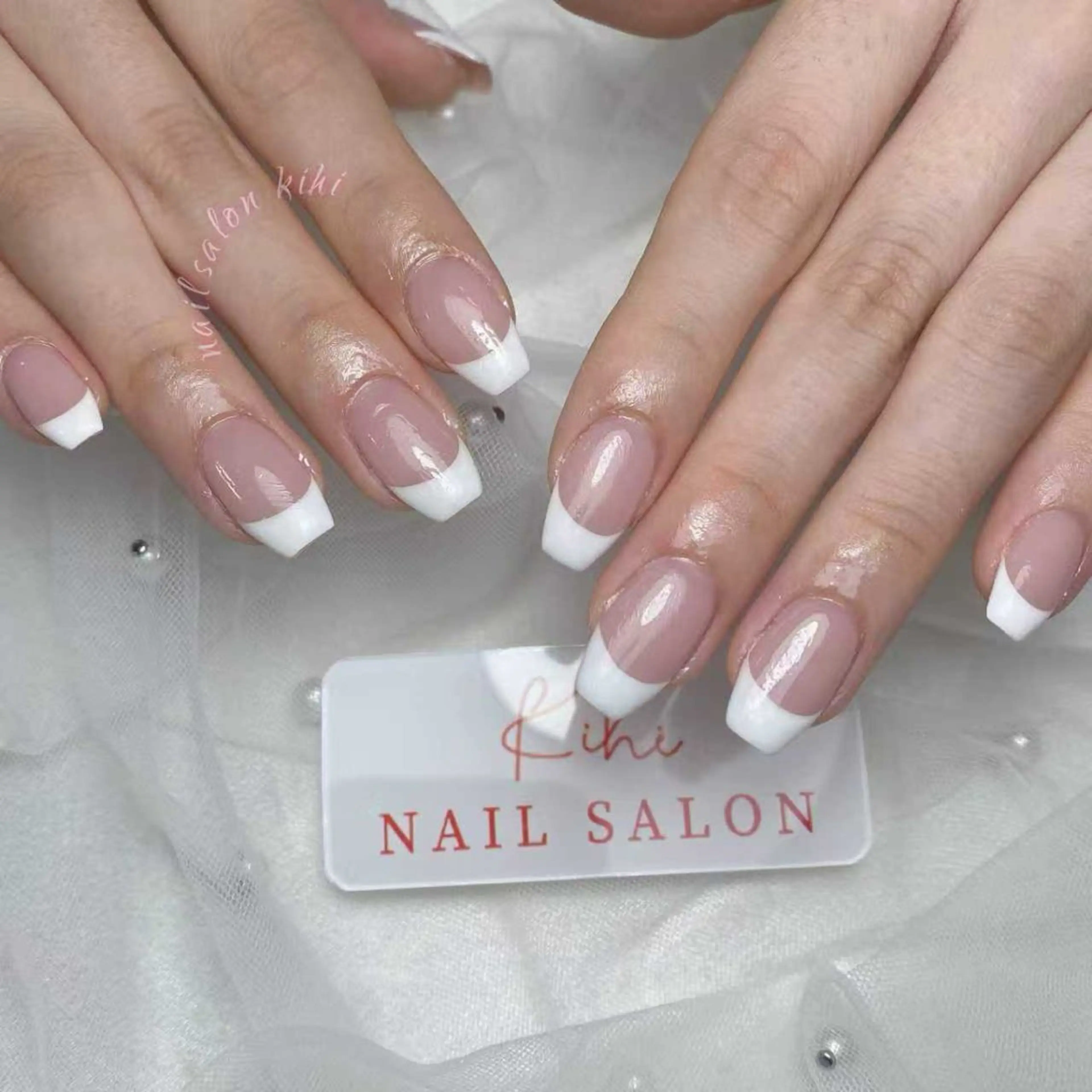 ネイル アートネイル フレンチネイル ジェルネイル グラデーション 韓国ネイル ハンドネイル ハンドケア さくら💮💮 【オフ無料】のネイルデザイン