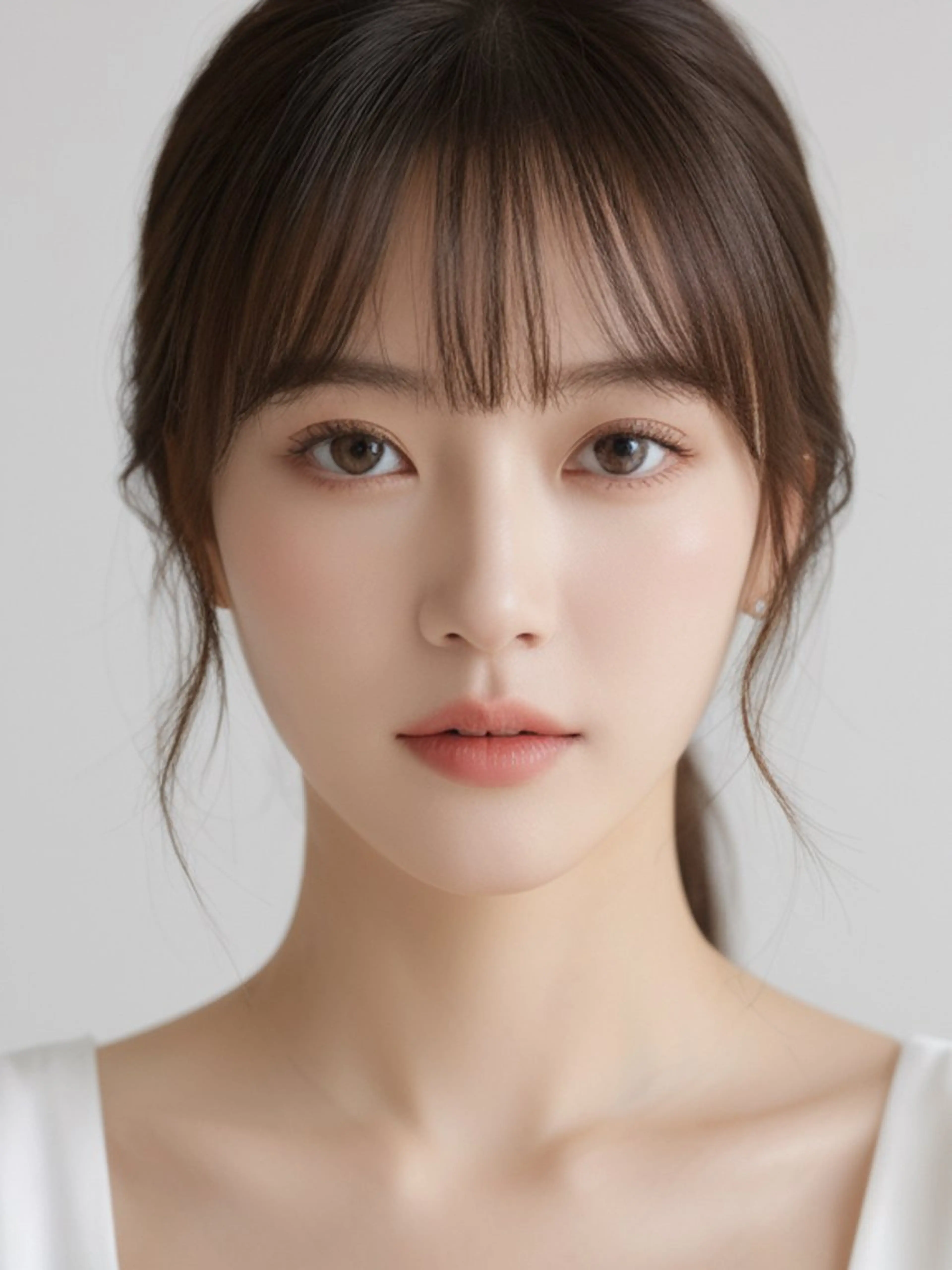 セミロング くびれヘア 韓国風ヘア レイヤーカット カット 新宿/韓国レイヤー 顔まわり/RIKUのヘアスタイル