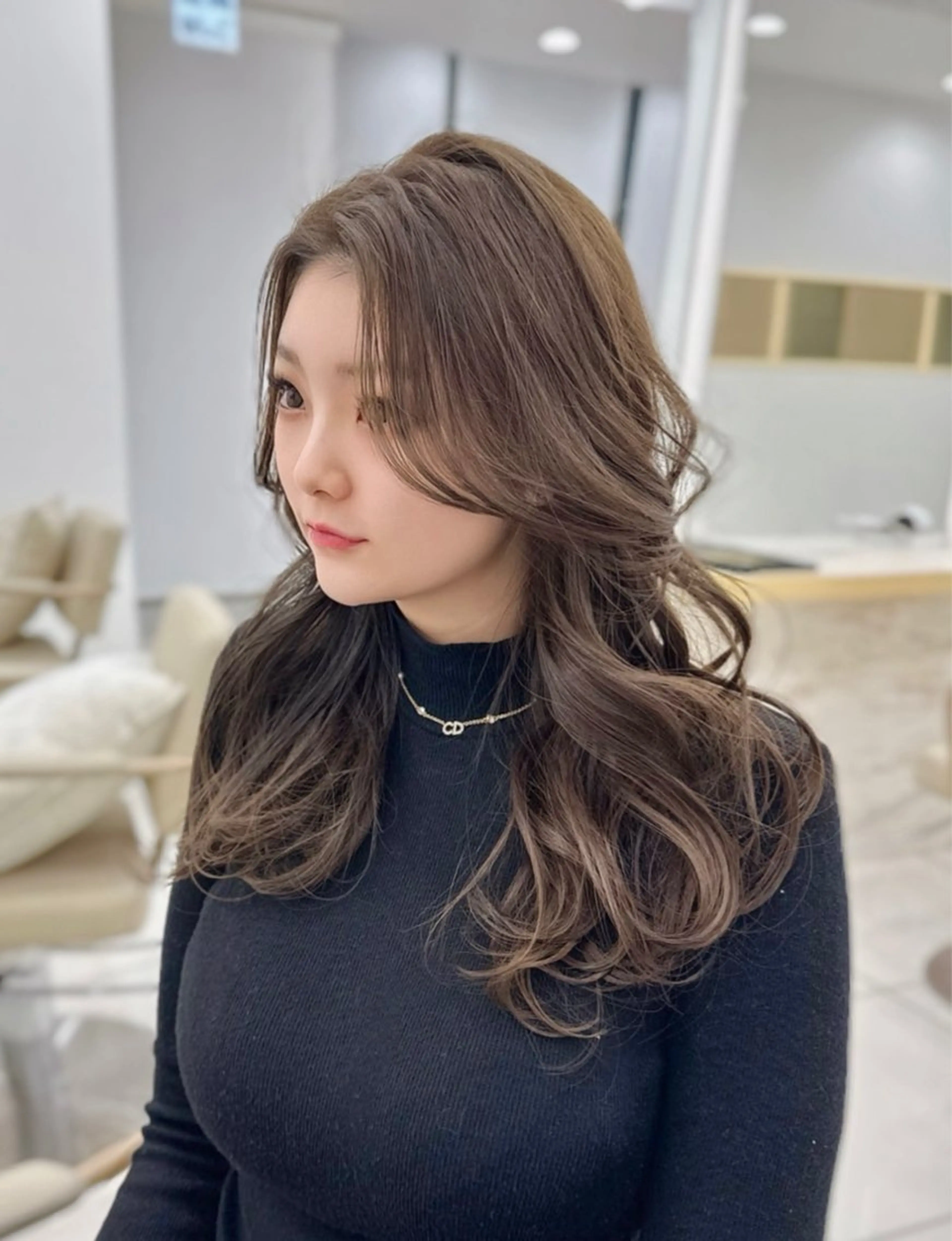 ロング カラー MAEUL luna所属・前髪顔周り/レイヤー 韓国/桔川恒のヘアスタイル