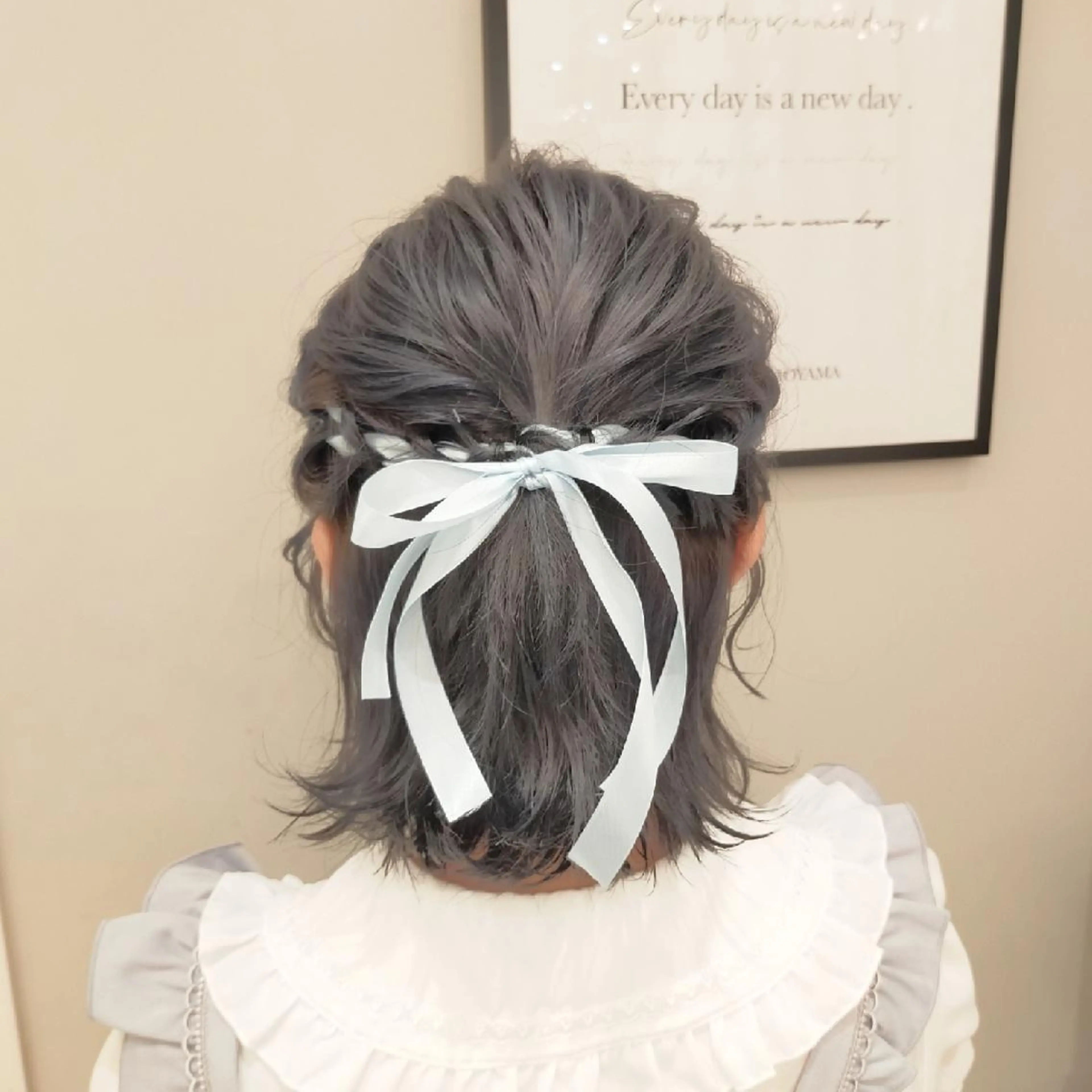 ショート ヘアアレンジ ハーフアップ AUBE HAIR shinjuku所属・🌺夏の褒められヘア 🌺 NAO のヘアスタイル