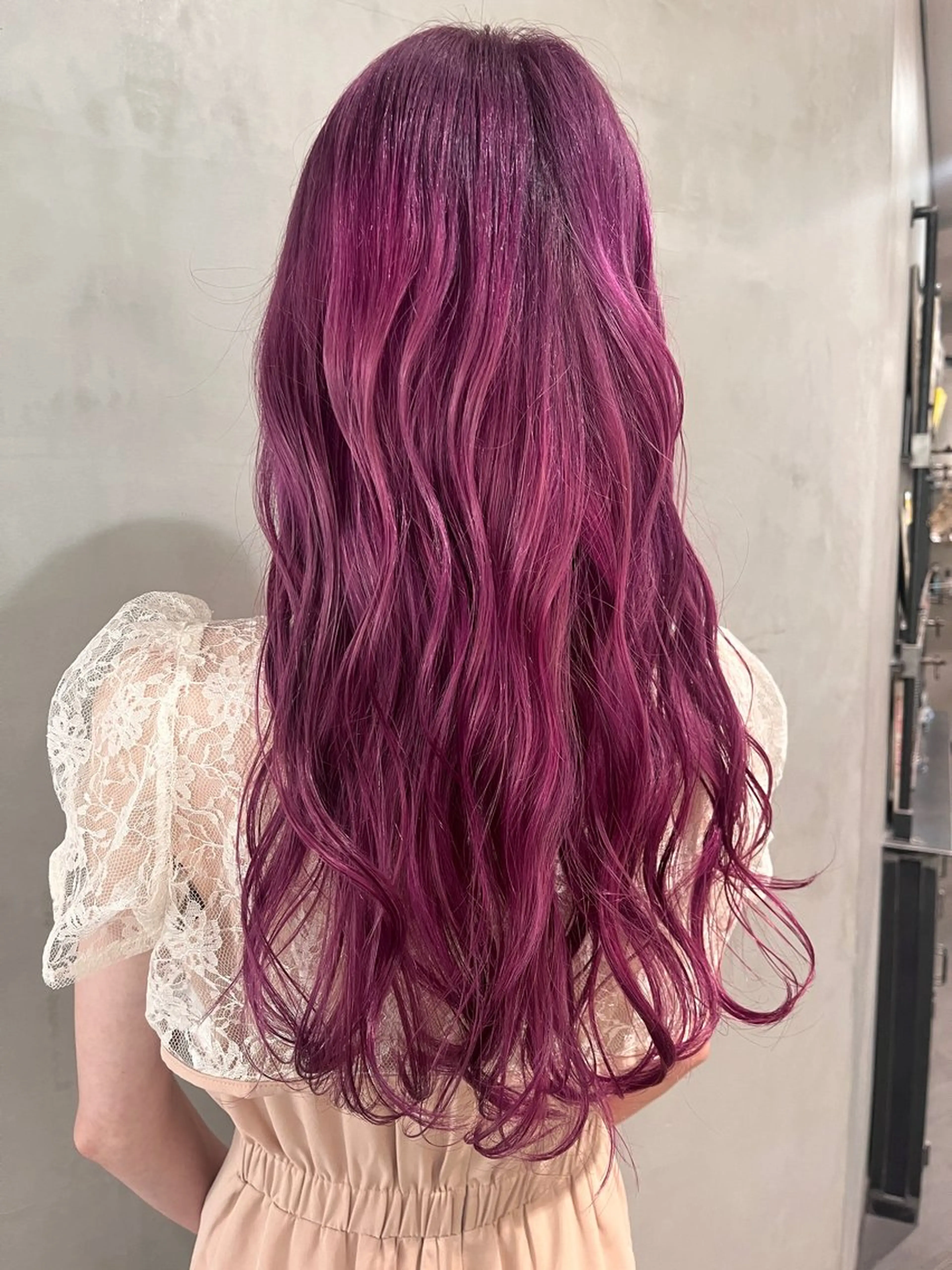 ロング カラー ラベンダーカラー ラベンダーピンク ピンクカラー ヘアカラー トリートメント 暖色🍒姫カット🎀 オタク特化🎀ゆうなのヘアスタイル