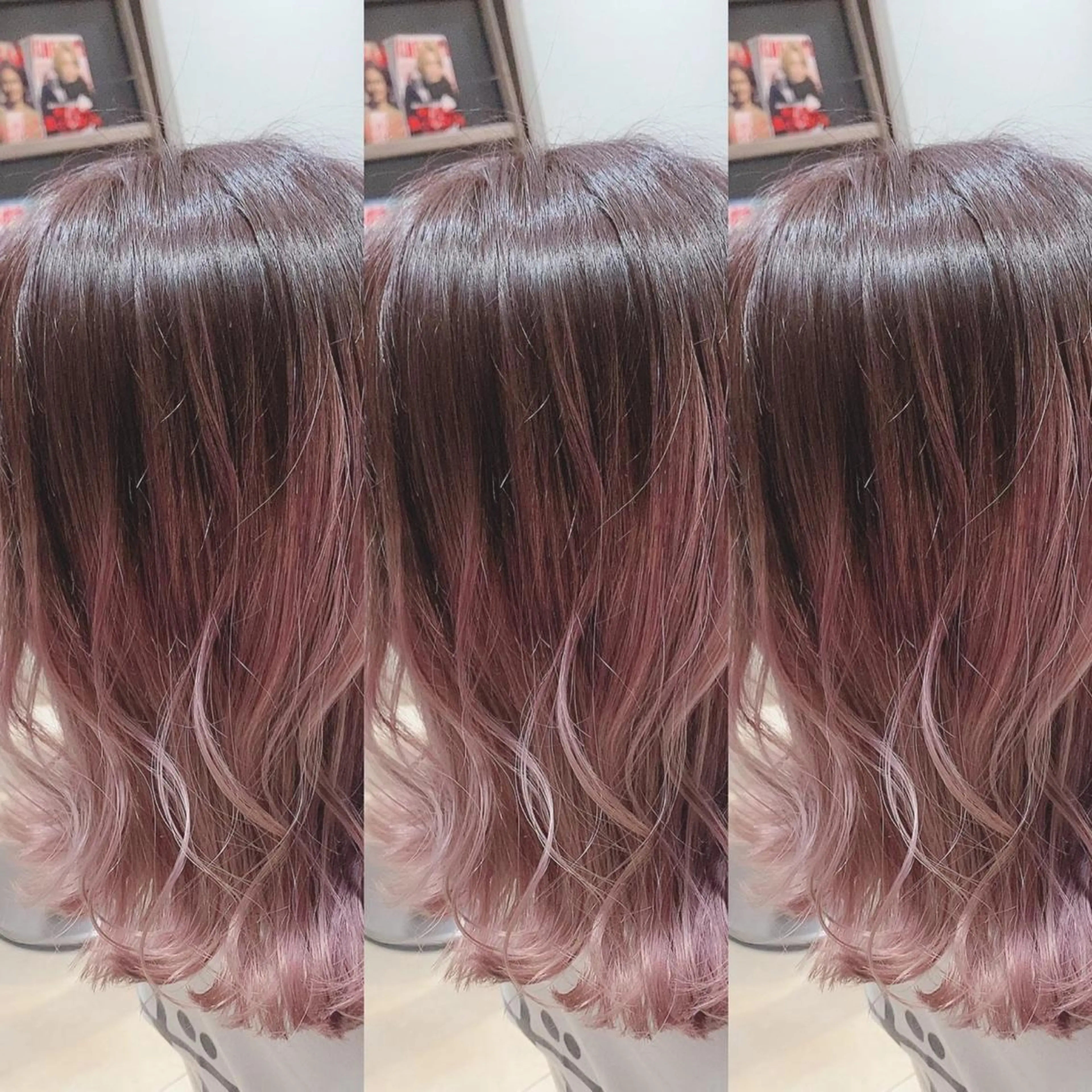 ミディアム カラー ヘアアレンジ 松本 菜那のヘアスタイル