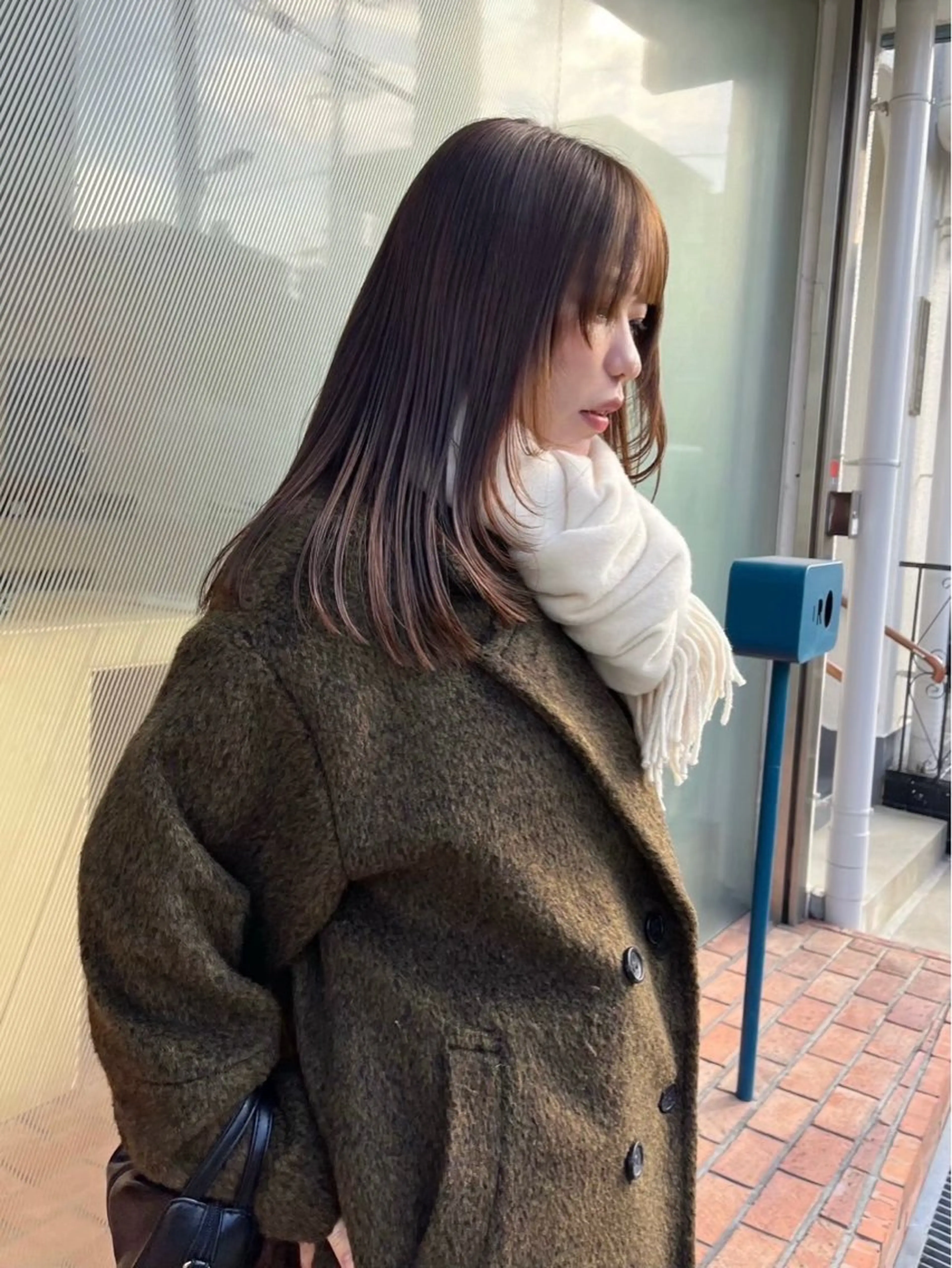 ミディアム カラー IRO所属・岡田 祐樹のヘアスタイル