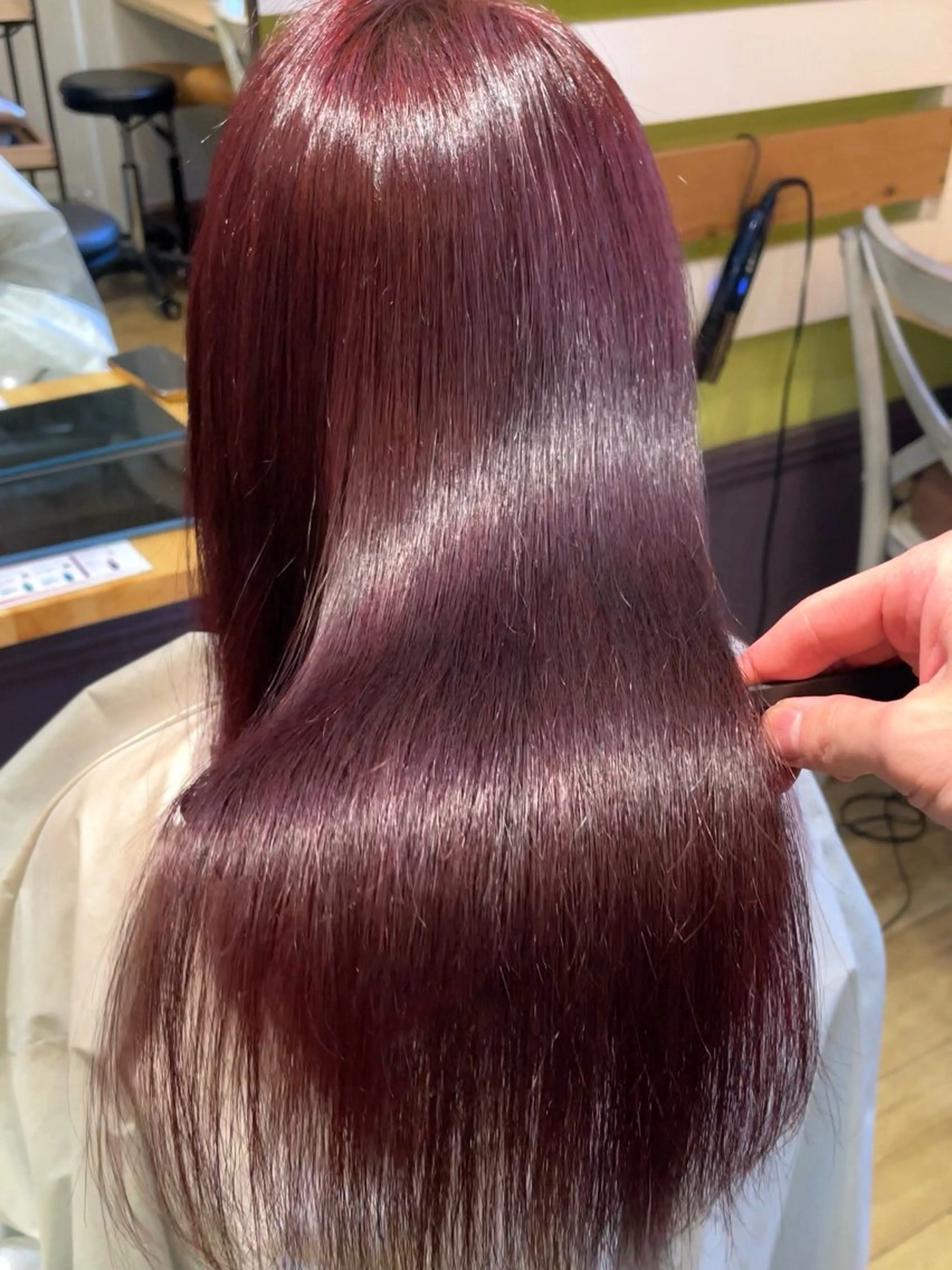 ロング カラー ブリーチ ケアブリーチ 透明感カラー ダブルカラー イヤリングカラー カット ヘアカラー トリートメント ヘッドスパ ヘアセット 大人可愛い透明感🌟 小顔・韓国髪🌟野中のヘアスタイル