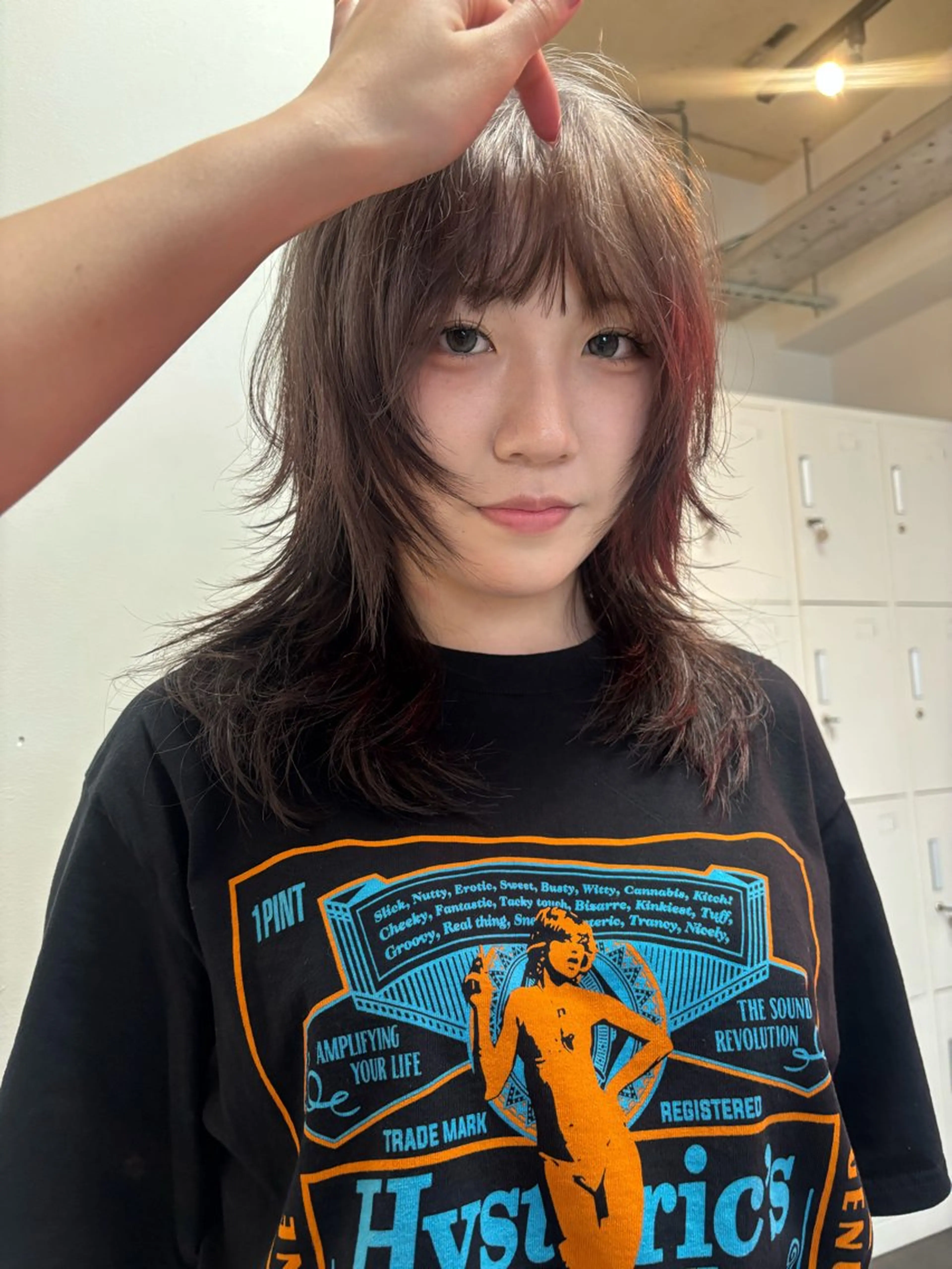 セミロング レイヤーカット ウルフカット ウルフレイヤー Zoey きゃなのヘアスタイル