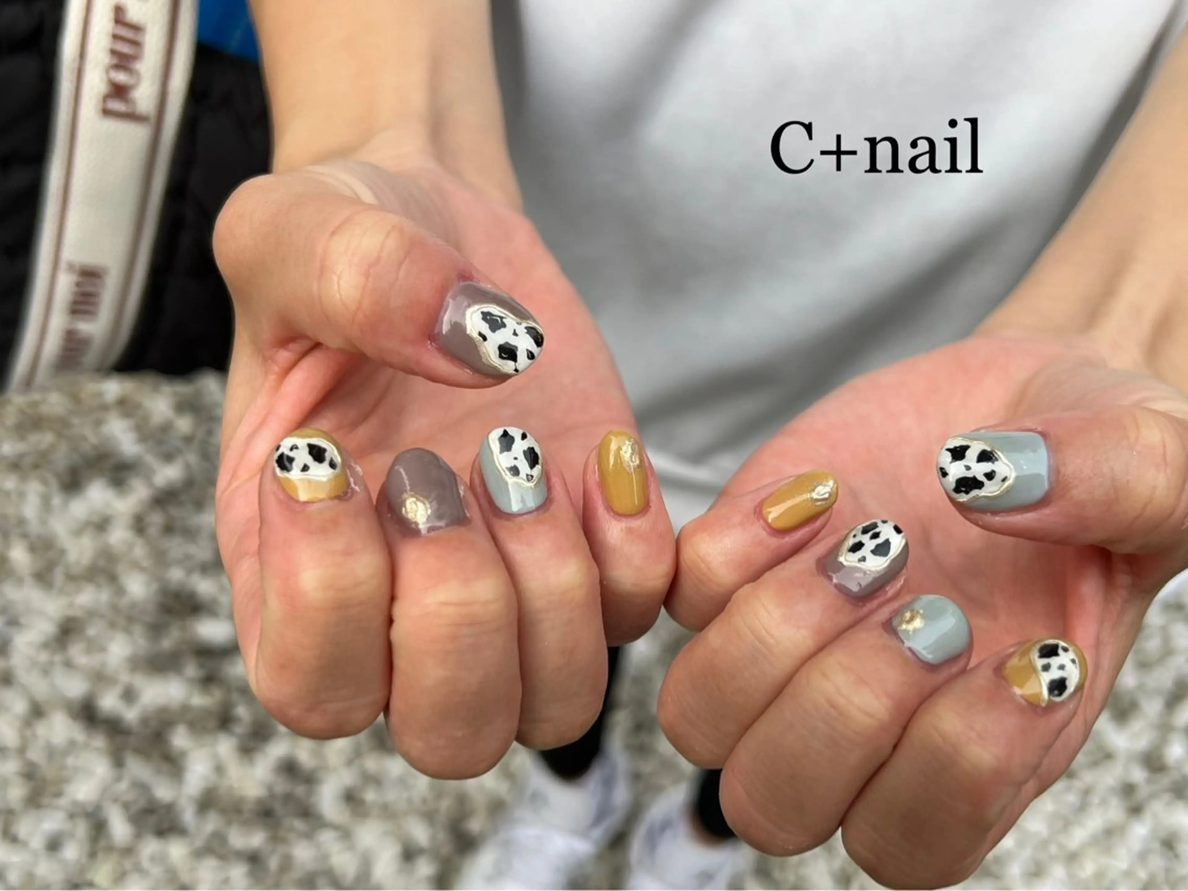 ネイル アニマル柄 ハンドネイル ✴︎ C+nailのネイルデザイン