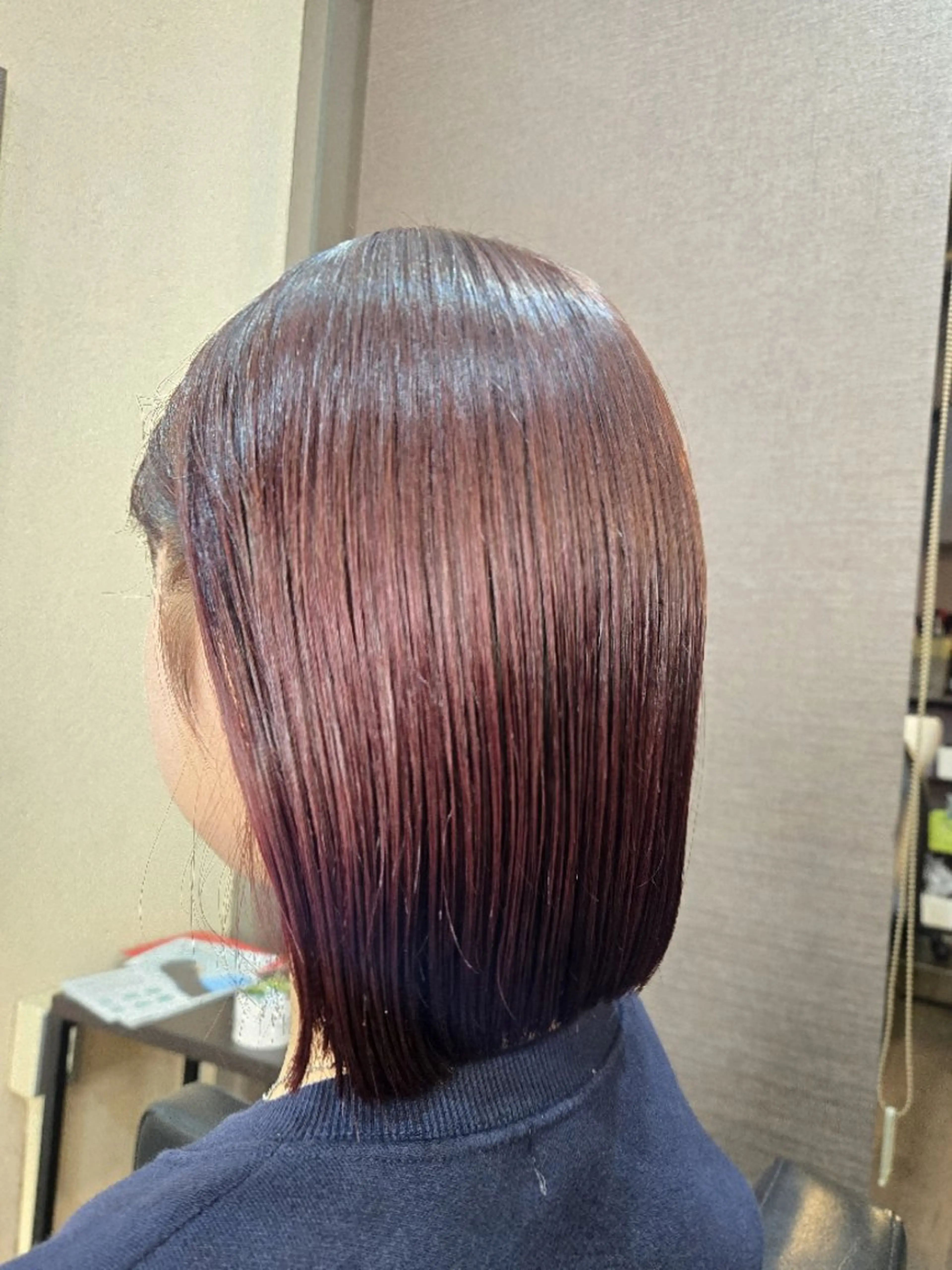 ショート カラー ボルドーカラー レッドカラー ボブ SevenQuarter所属・セブン クォーターのヘアスタイル