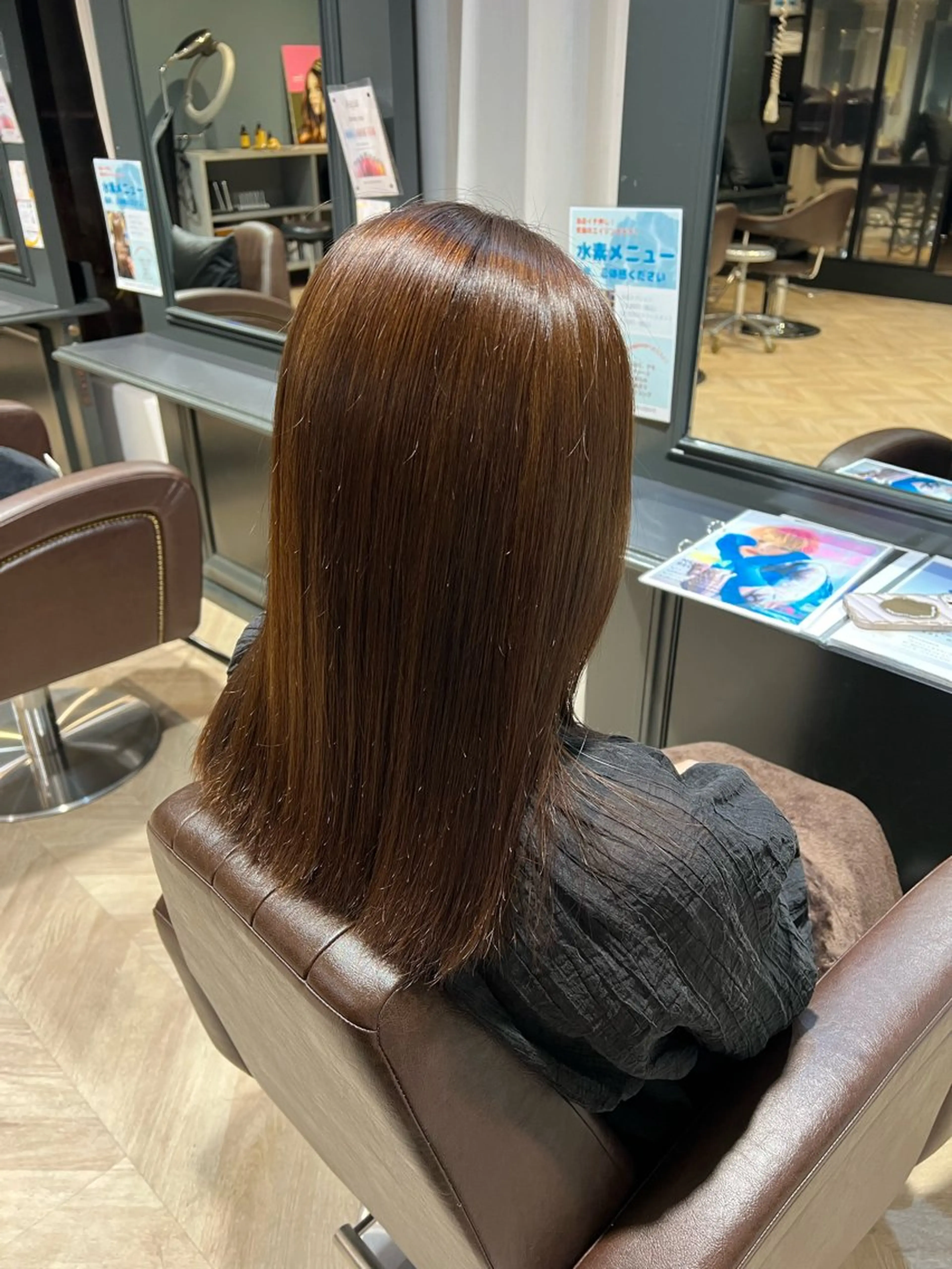 ロング くせ毛 縮毛矯正 たんげ なるみ ┆Jr.スタイリストのヘアスタイル