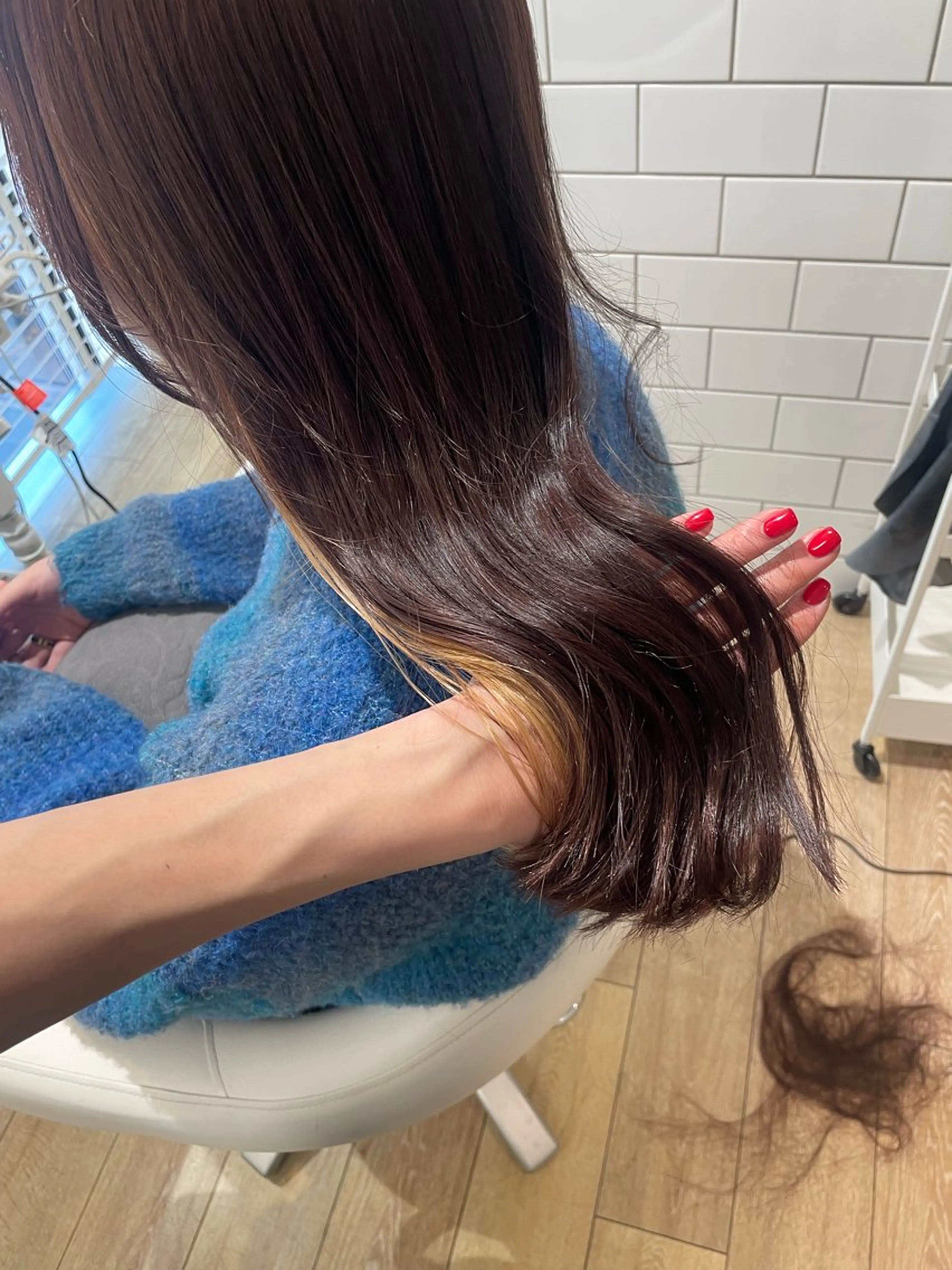 ミディアム カラー 稲毛駅徒歩1分 mei🦋のヘアスタイル