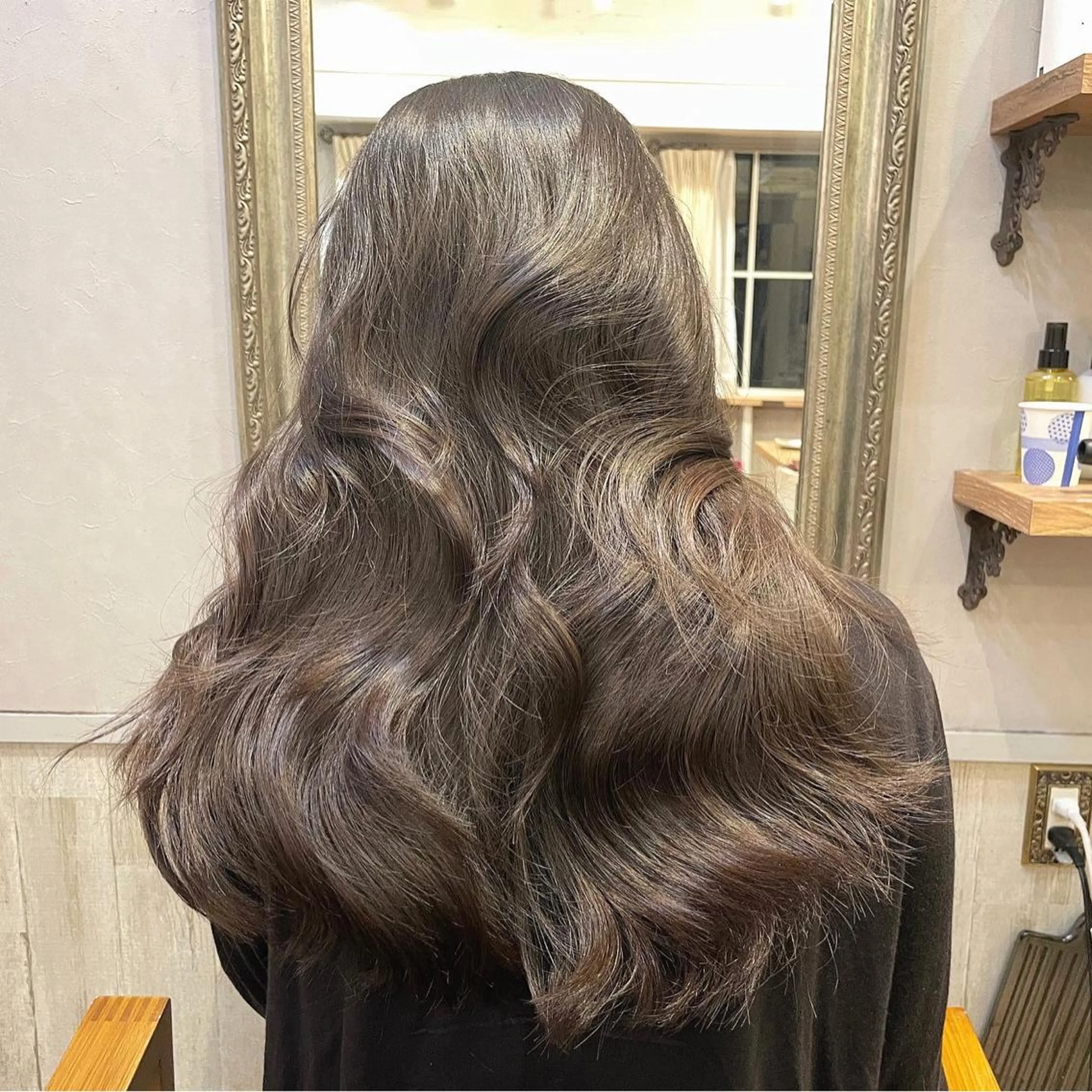 セミロング カラー カット ヘアカラー トリートメント layercut✂️ 韓国ヘア/髪質改善のヘアスタイル