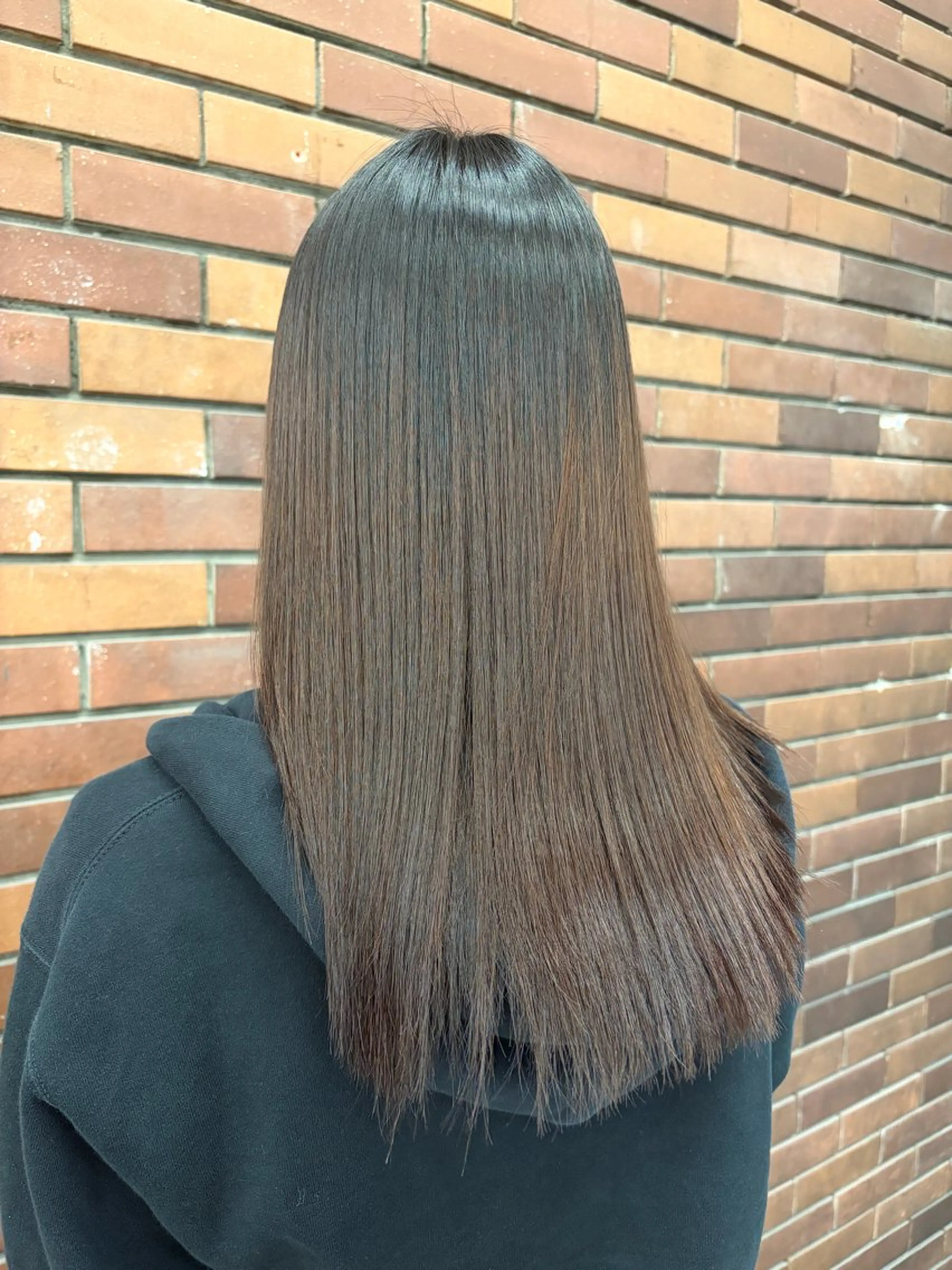 ロング 縮毛矯正 トリートメント 大島 一希のヘアスタイル