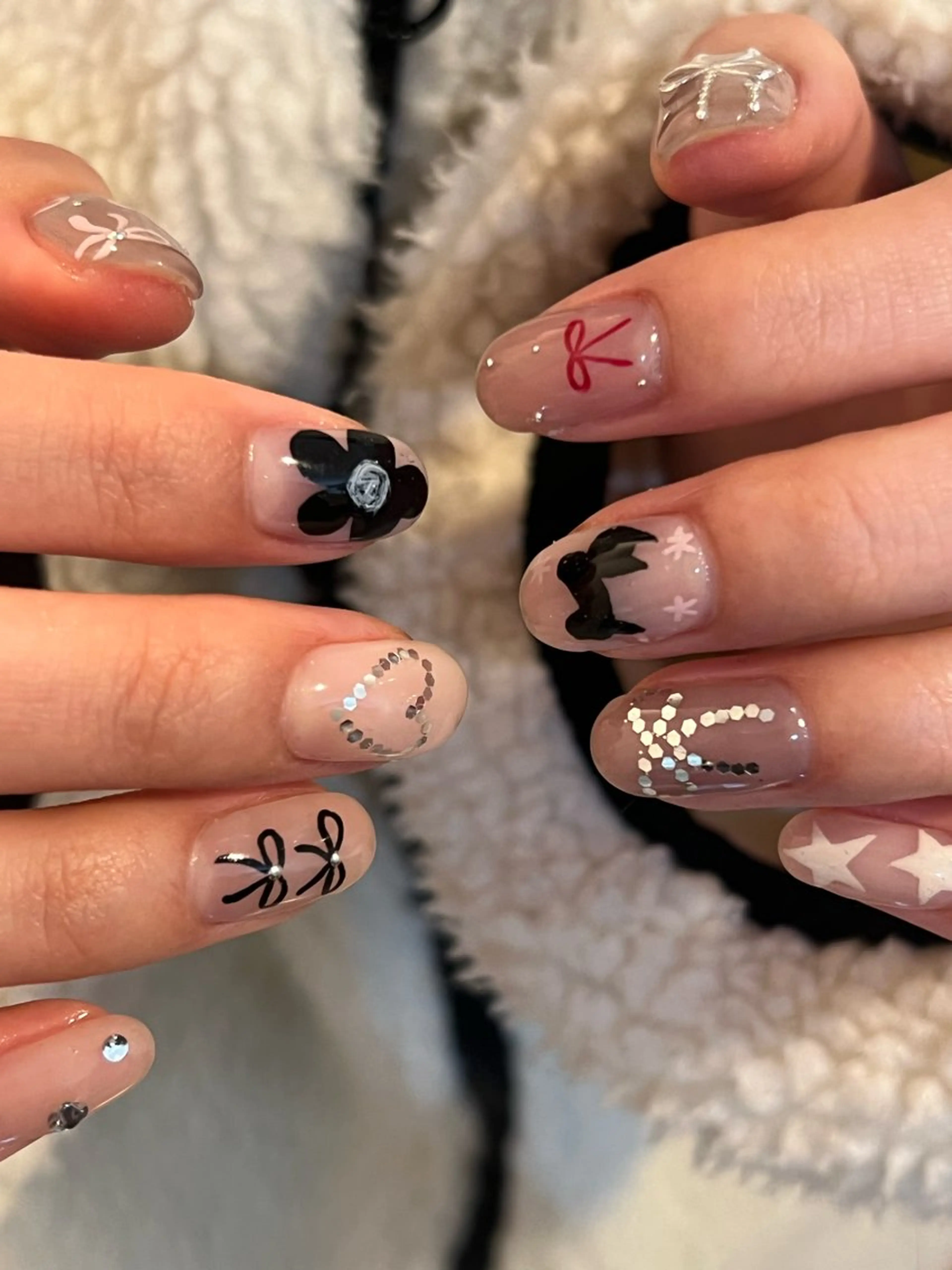 ネイル ハンドネイル Hata nail 🎀個性派ニュアンスのネイルデザイン