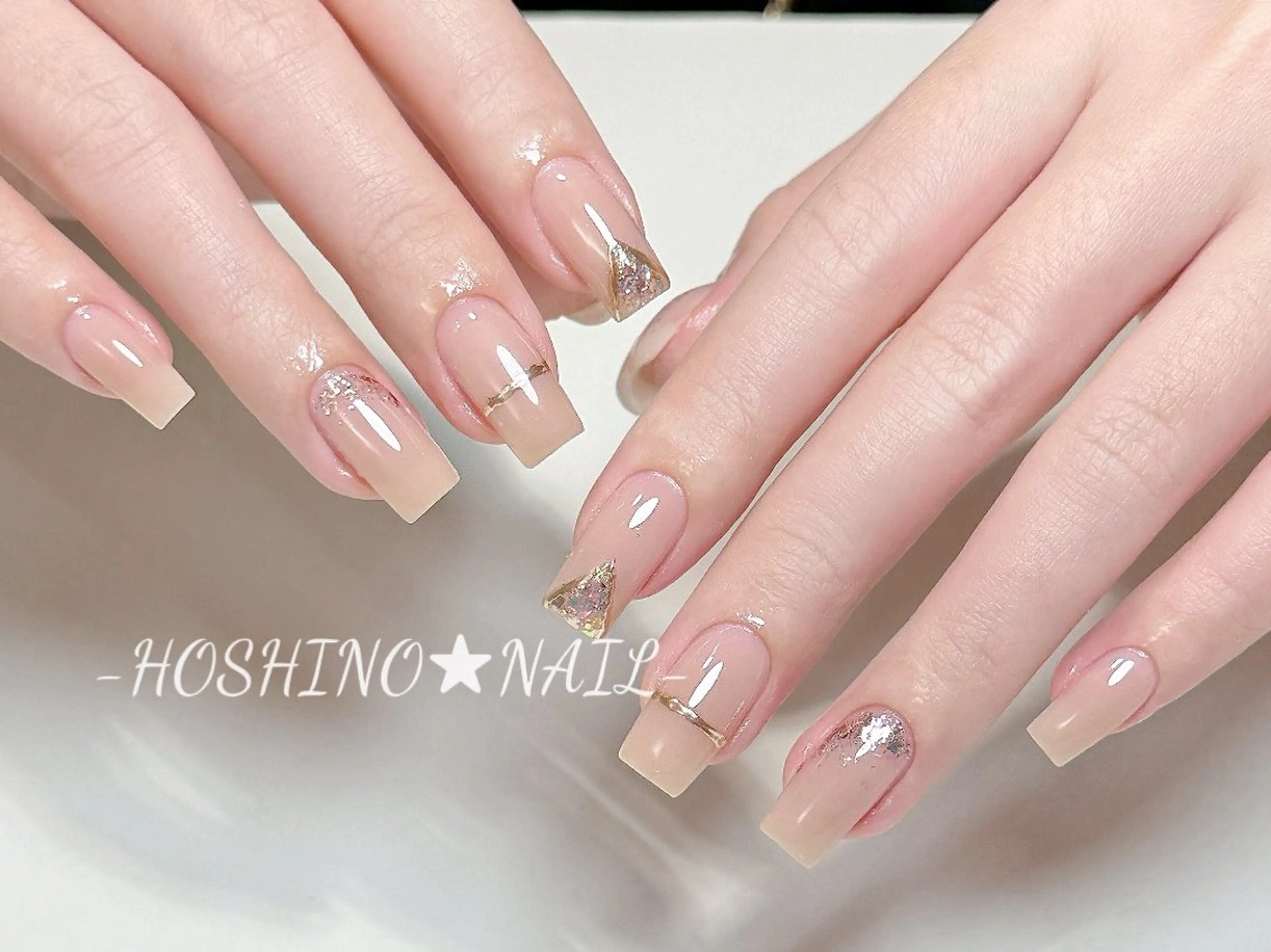 ネイル オーロラネイル チークネイル ドット フットネイル フレンチネイル ハンドネイル ★HOSHINO NAIL★新宿店のネイルデザイン