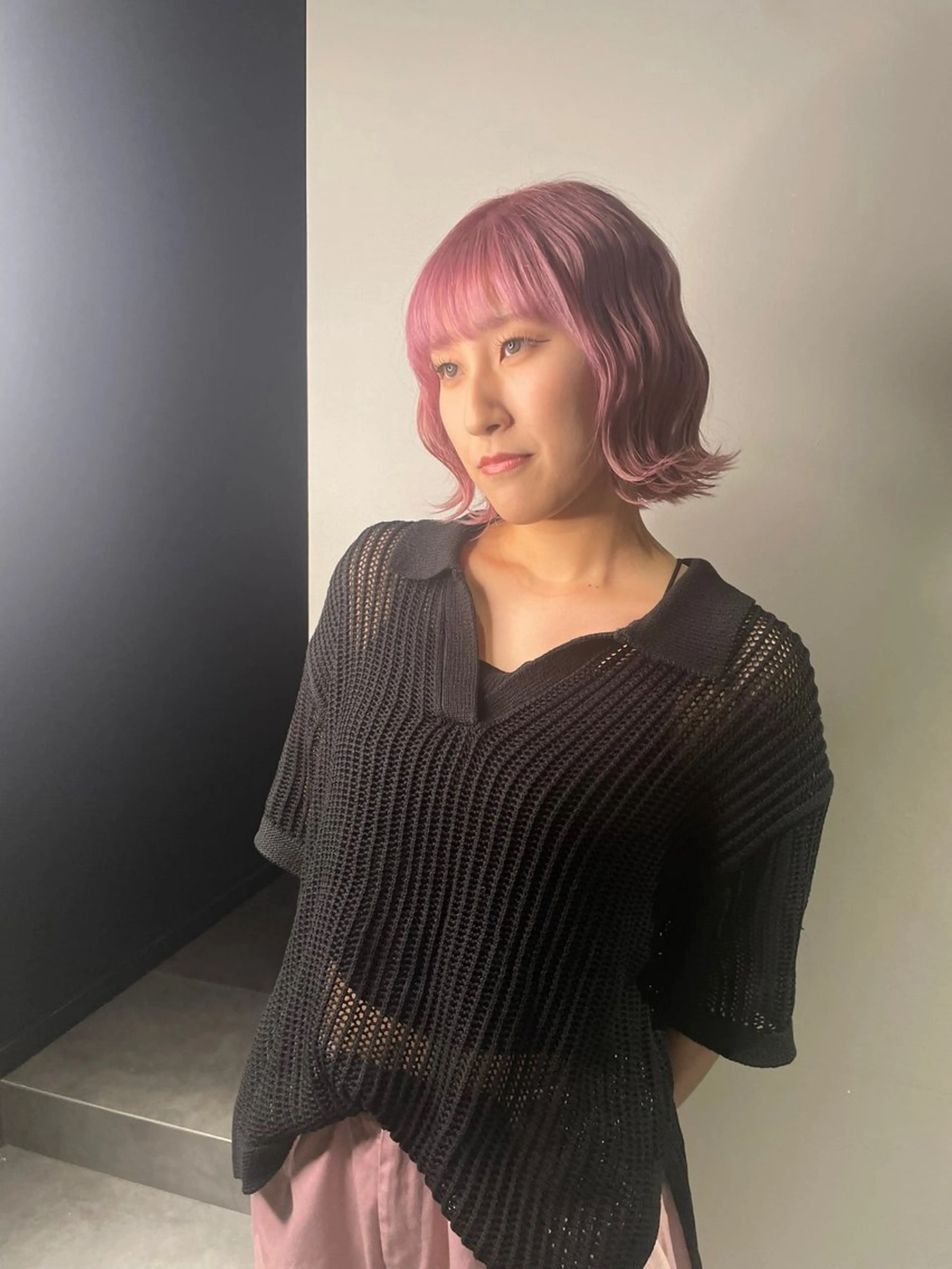 カラー ベージュカラー ブリーチ ピンクカラー ピンクベージュ ヘアカラー ✂︎刈谷三河安城✂︎ KAORIのヘアスタイル