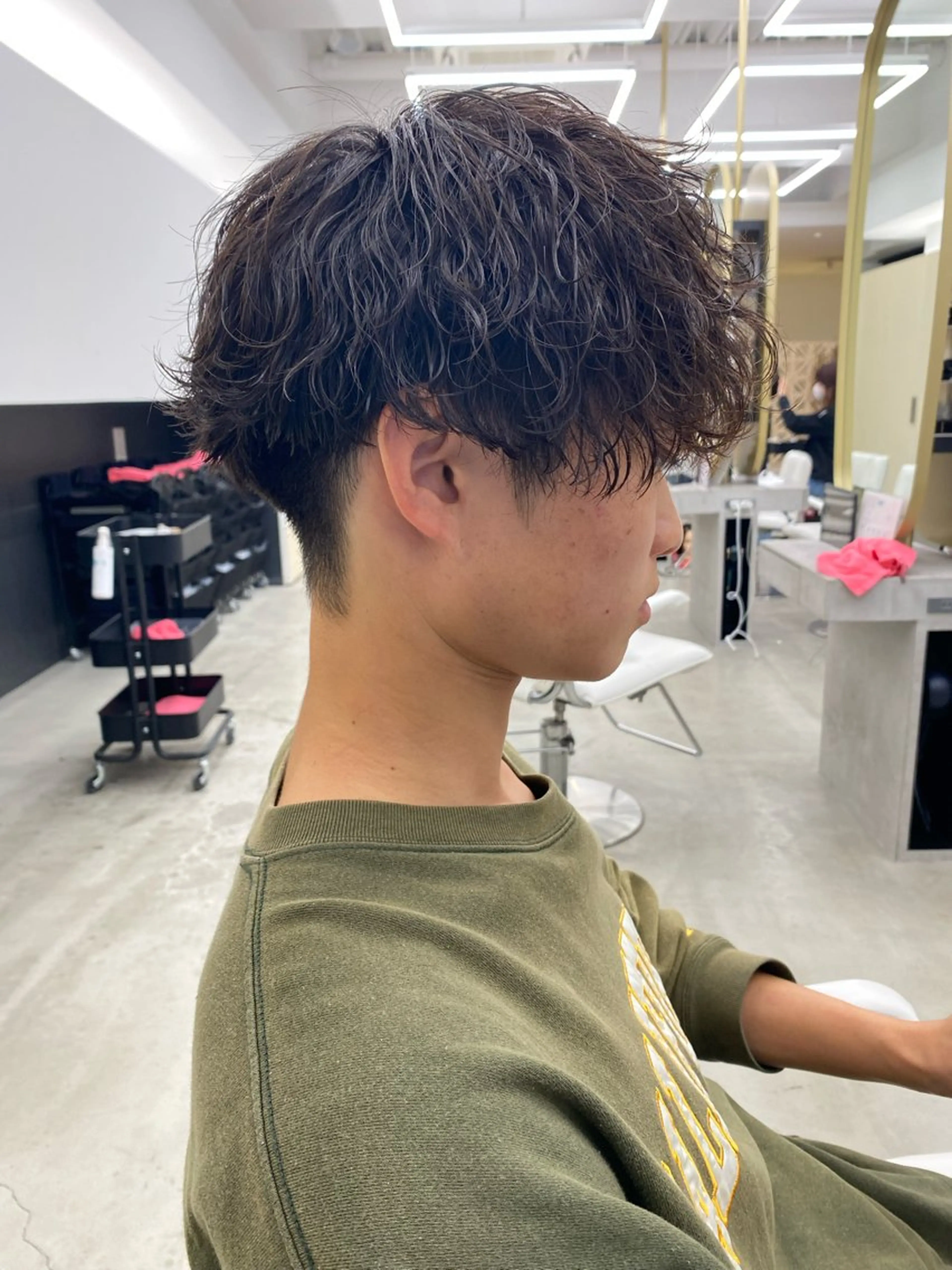 ショート パーマ メンズ メンズパーマ 波巻きパーマ ツヨシ/メンズカット /メンズパーマのヘアスタイル