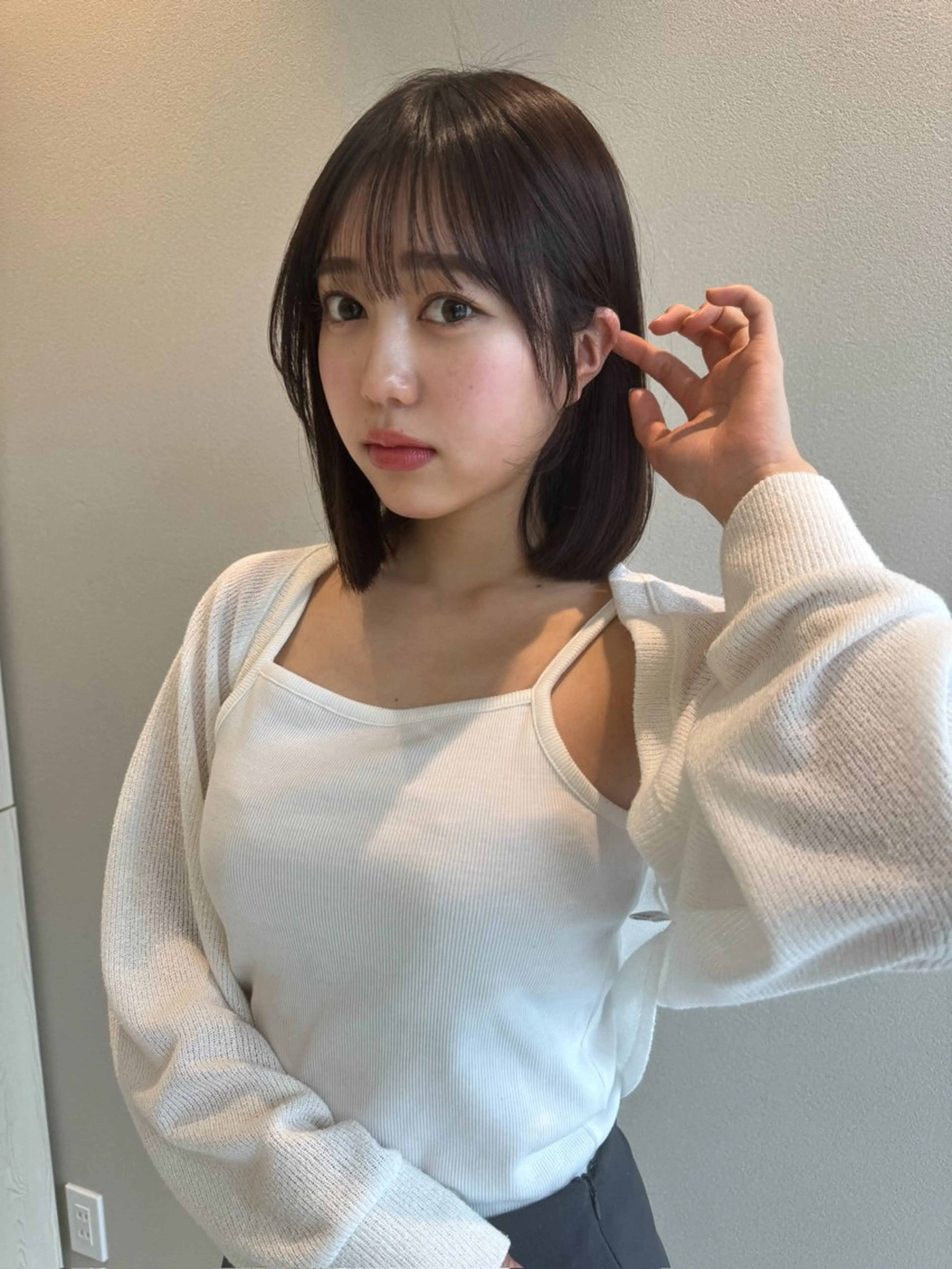 ミディアム カット 縮毛矯正 トリートメント ✂️似合わせの魔術師 石田一樹✂️のヘアスタイル