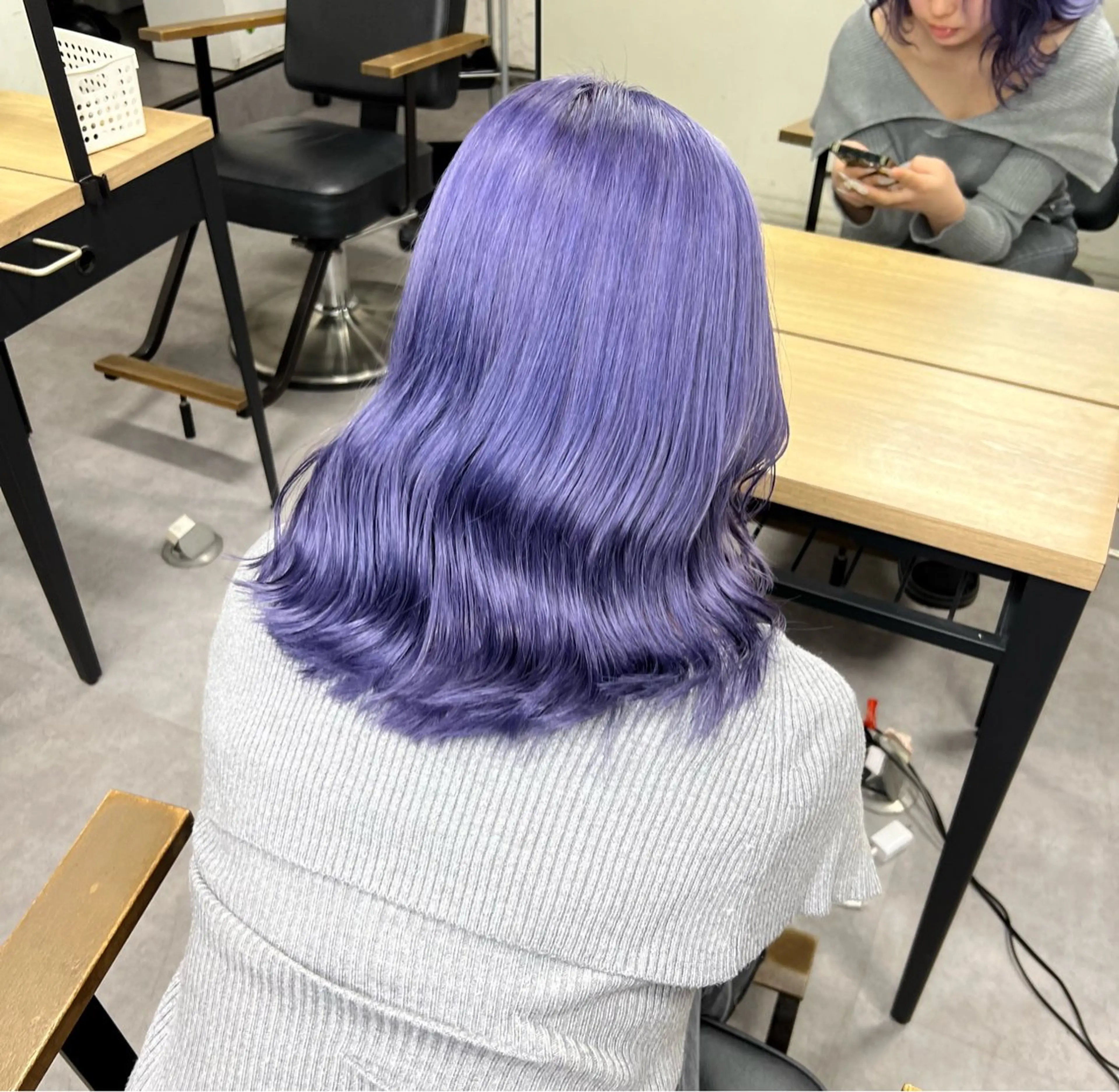 カラー ブリーチ ケアブリーチ バイオレットカラー SWAY所属・SWAY_KAI_ 長谷川魁のヘアスタイル
