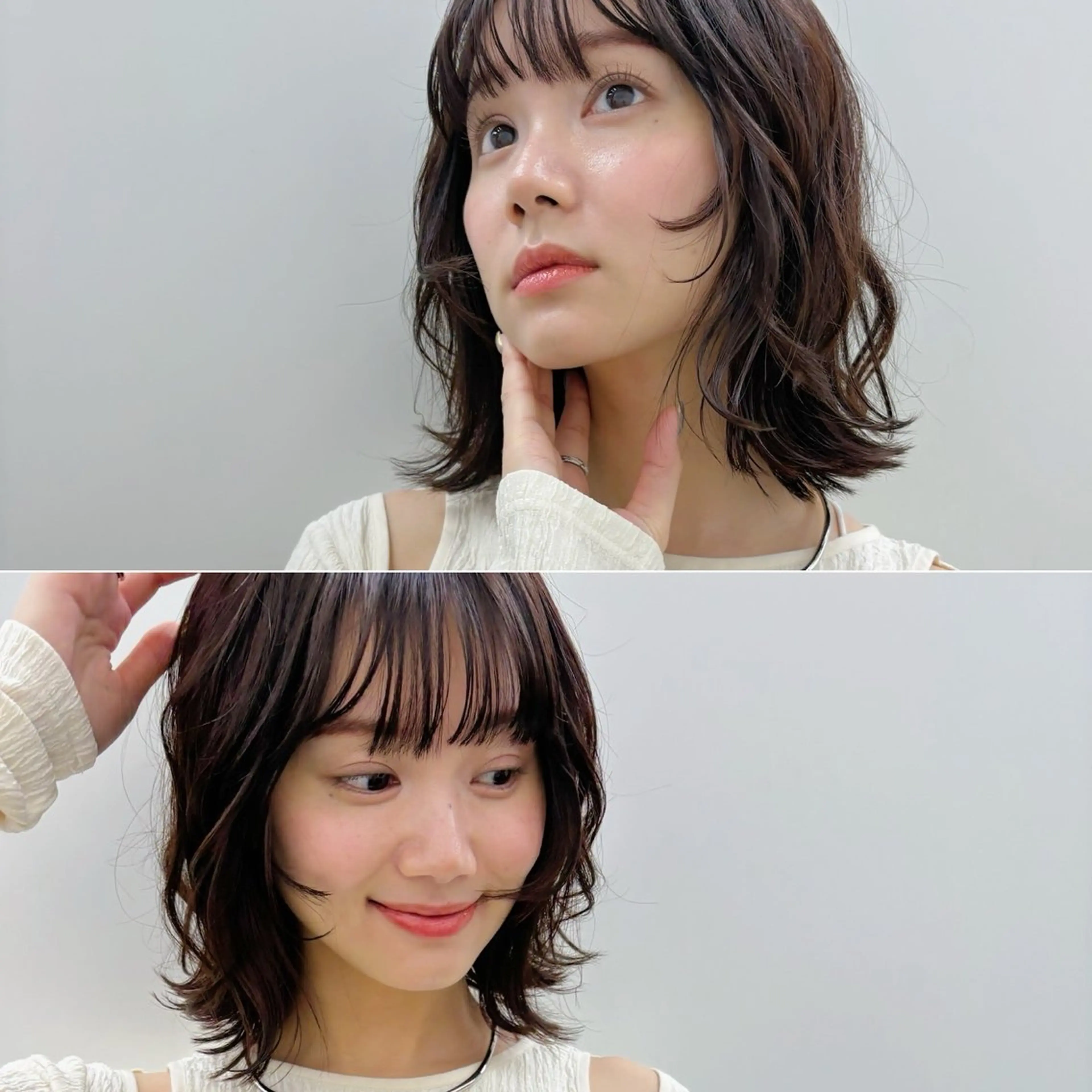 パーマ ボブ カット パーマ トリートメント はじめてパーマ/ 親しみやすさ/さくらのヘアスタイル
