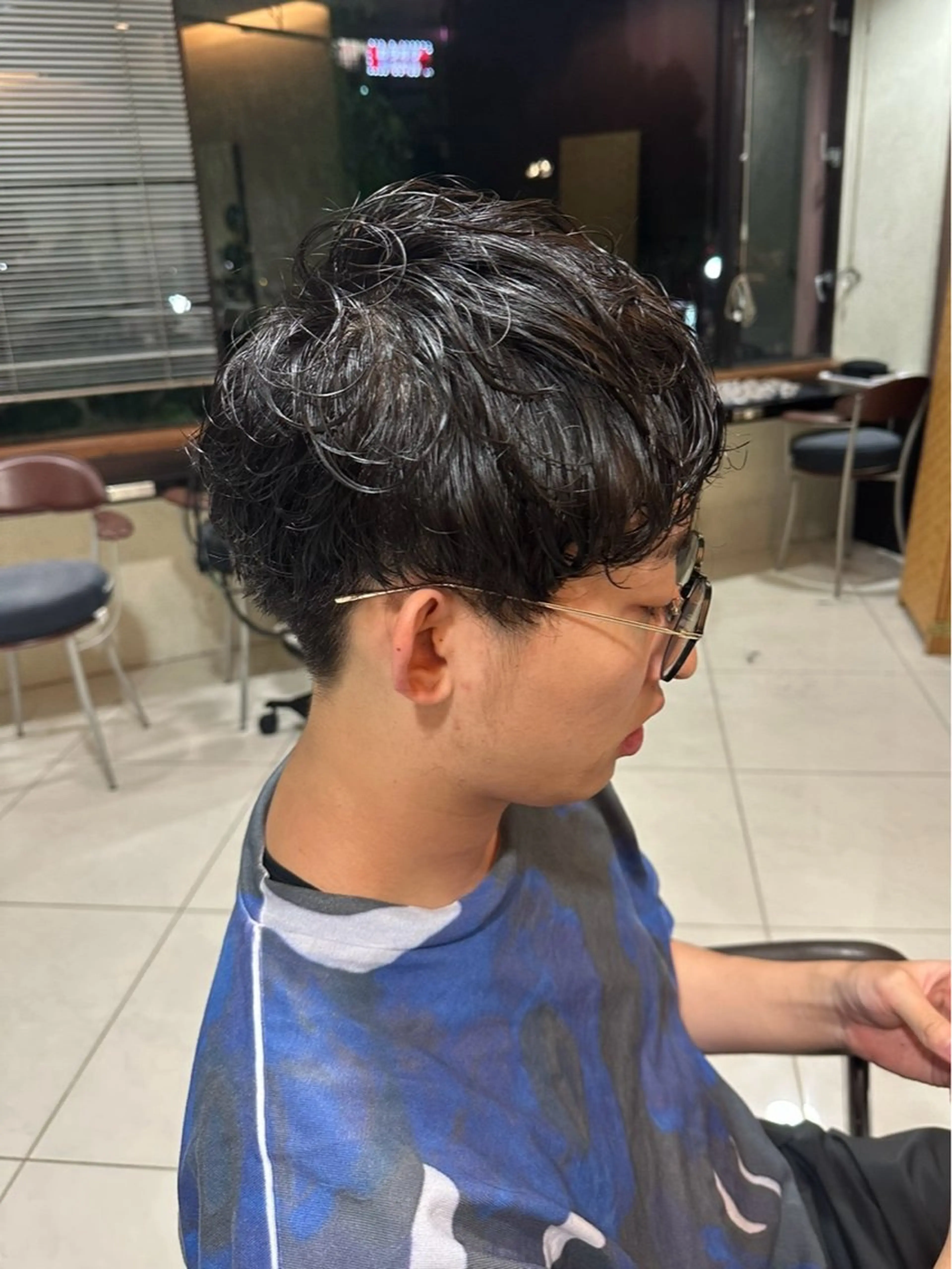 パーマ メンズ カット パーマ 💙💙メンズカット Manami💙💙のヘアスタイル
