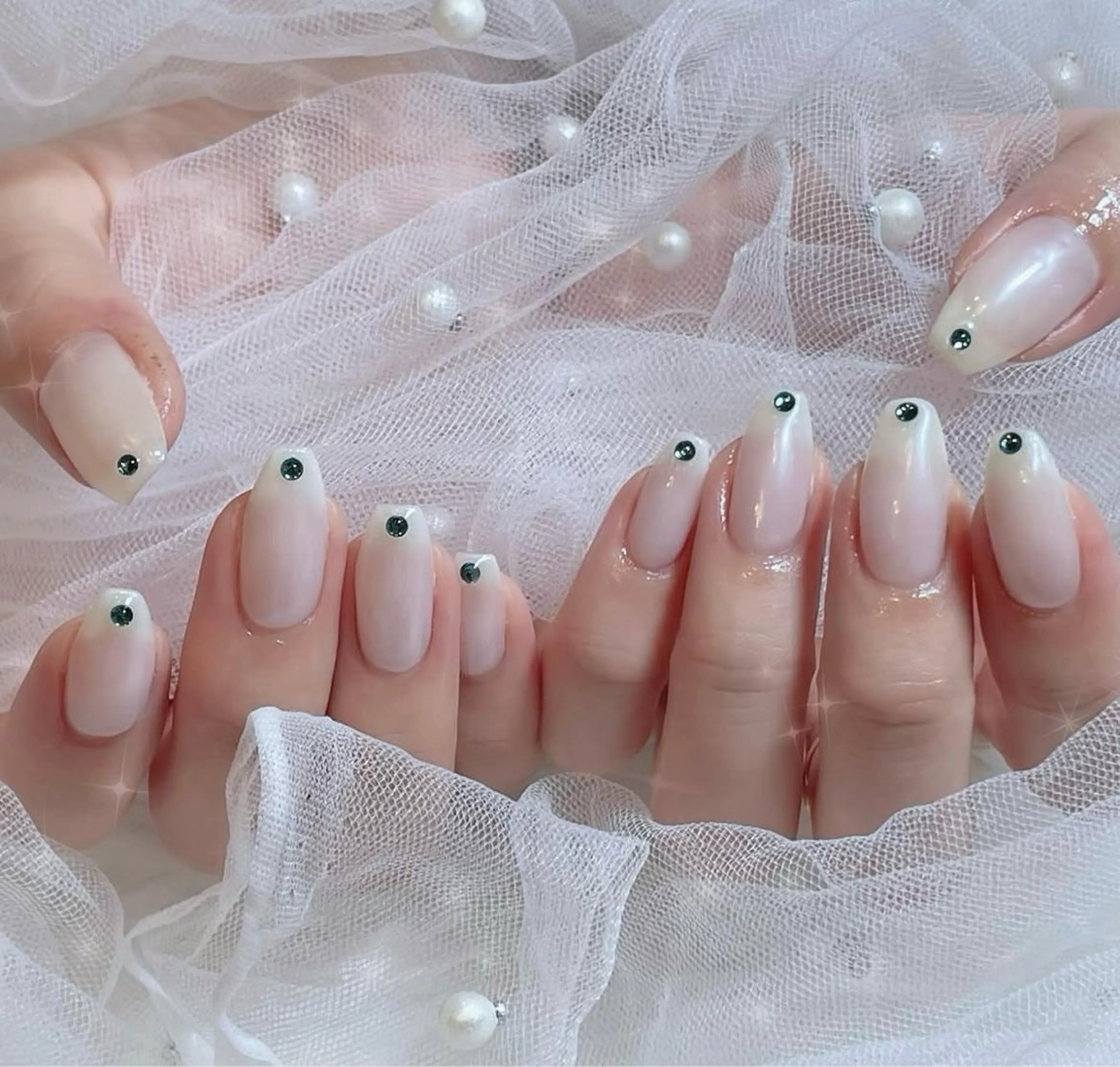 ネイル 持ち込み シンプルネイル あゆ🎀/ワンホンネ イル/痛ネイルのネイルデザイン