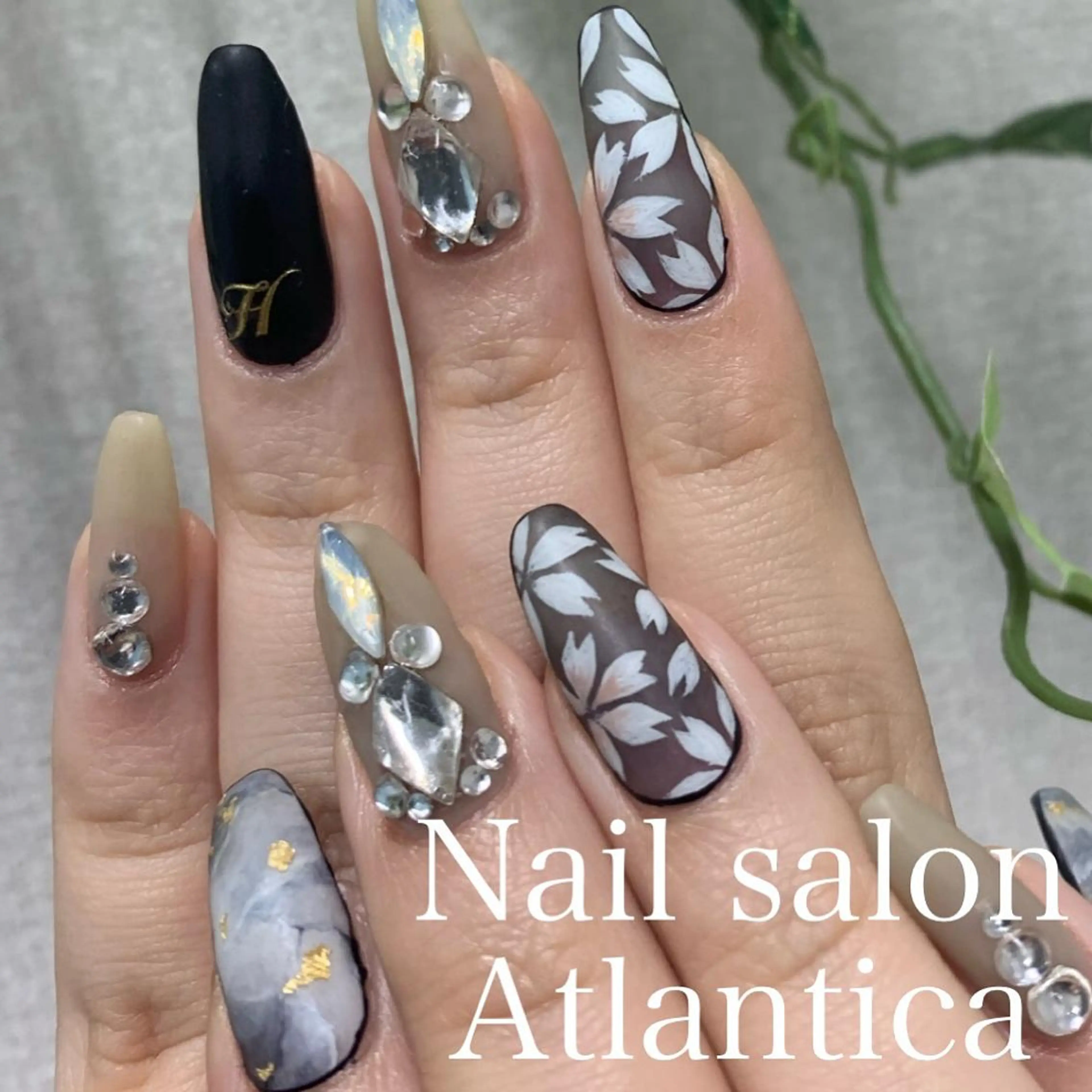 ネイル アートネイル 桜ネイル ハンドネイル Nail salon Atlantica所属・Nail salon ✩ ｱﾄﾗﾝﾃｨｶのネイルデザイン