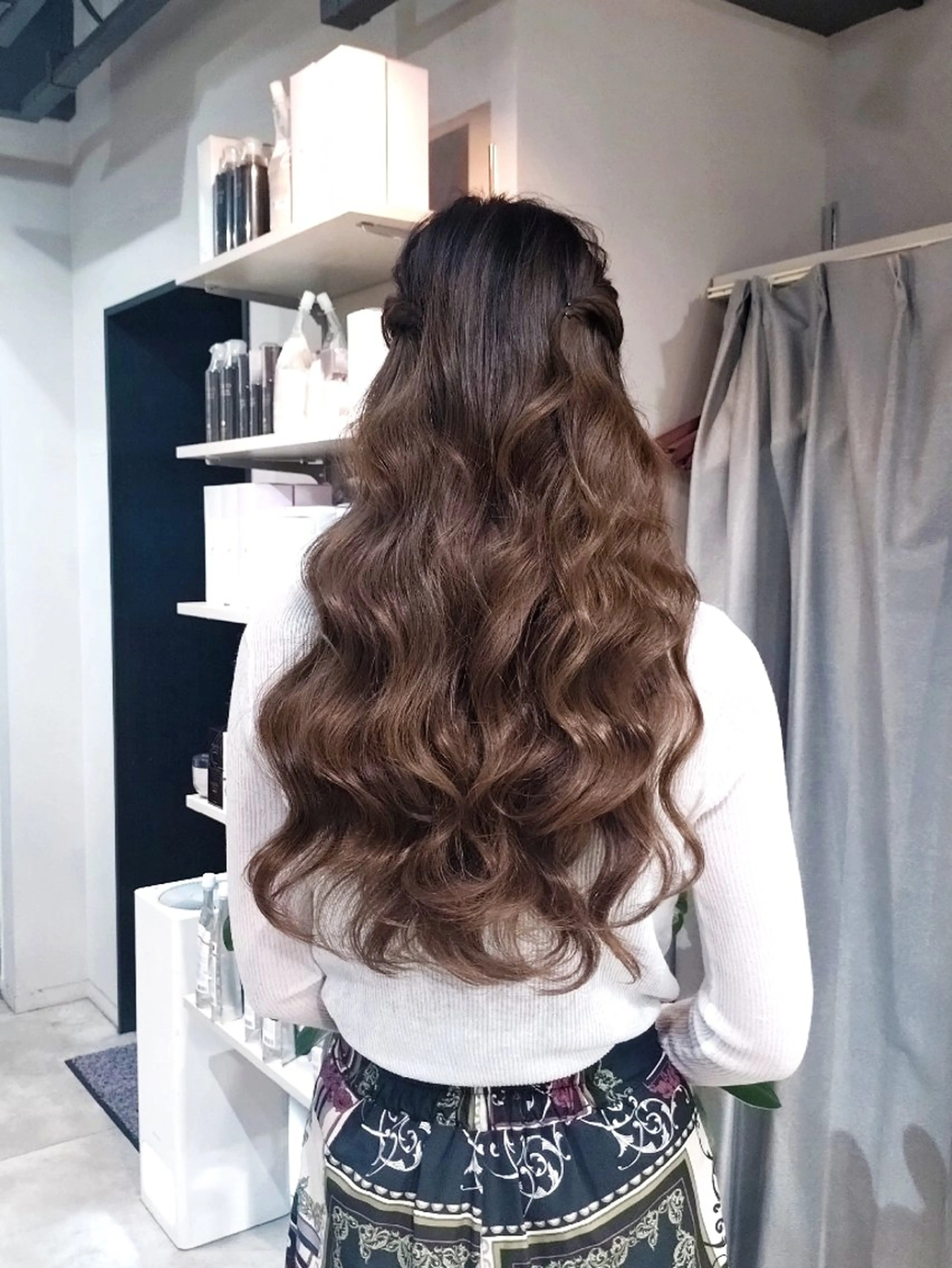 ロング ヘアアレンジ ヘアセット ヘアアレンジ/透明感 カラー/AKARIのヘアスタイル