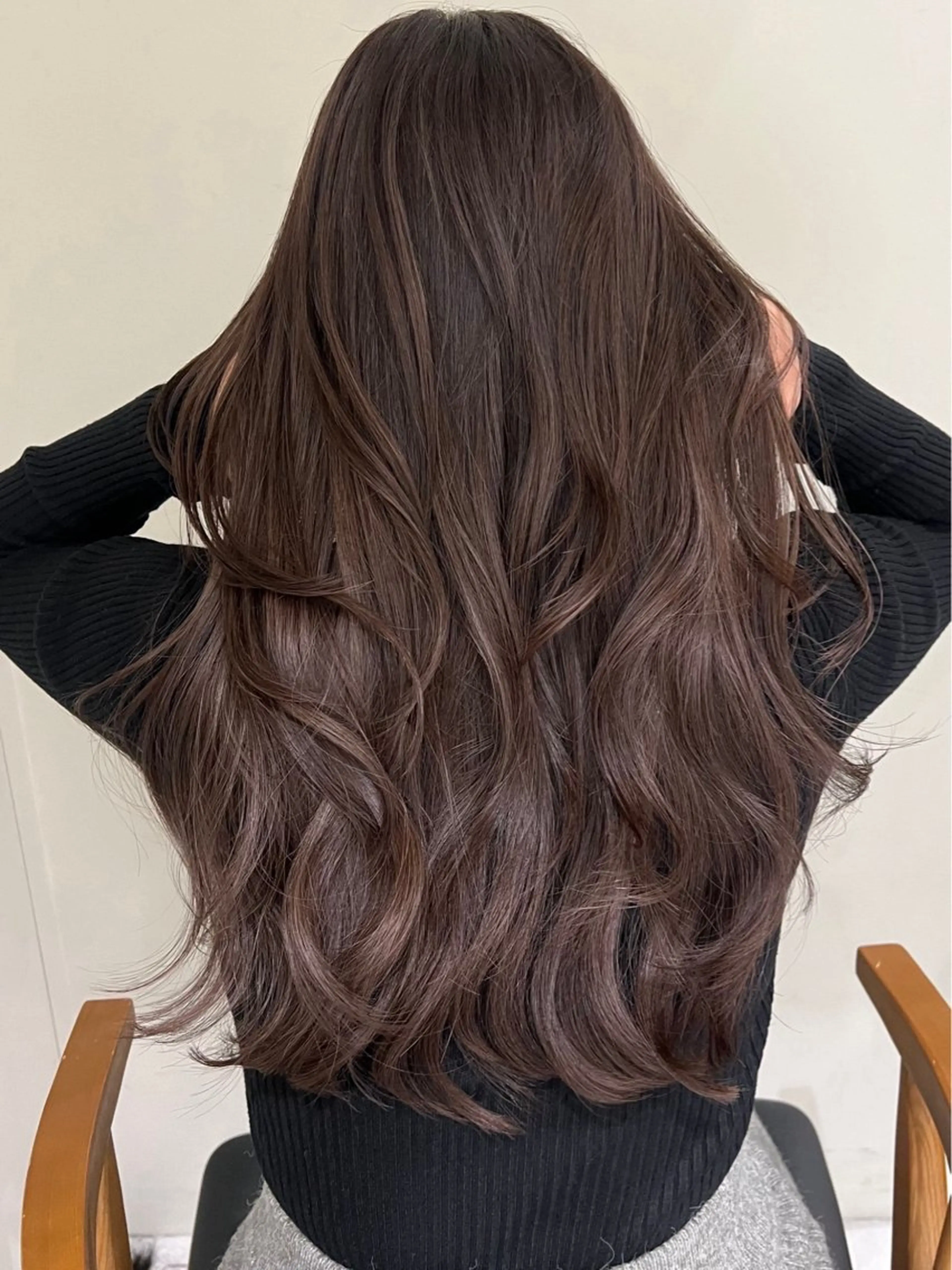 ロング カラー ヘアアレンジ カット ヘアカラー トリートメント ✨レイヤーカット/透 名感カラー特化✨のヘアスタイル