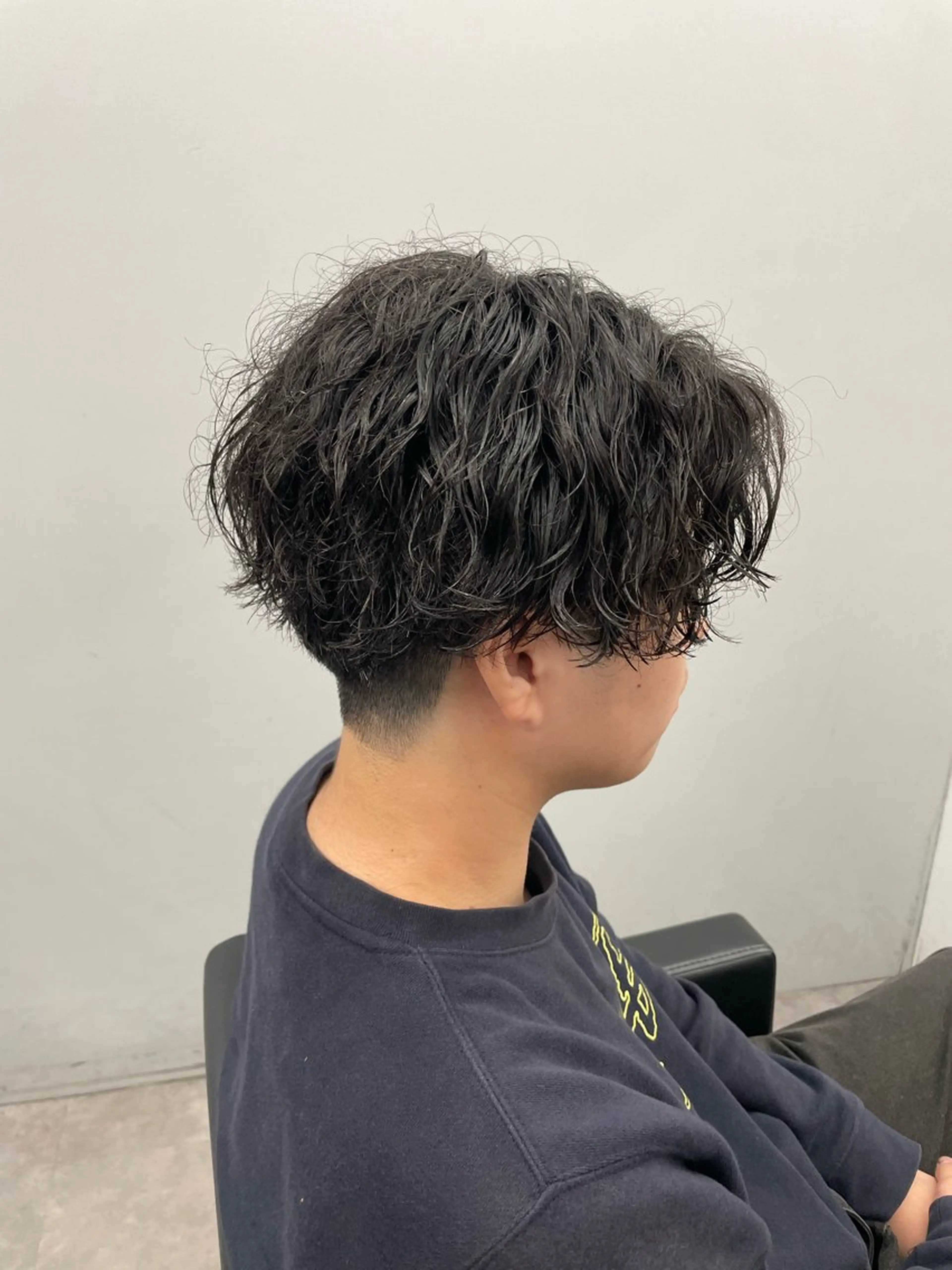 ショート パーマ メンズ カット パーマ 社会人向けパーマ 北千住No.1林和輝のヘアスタイル