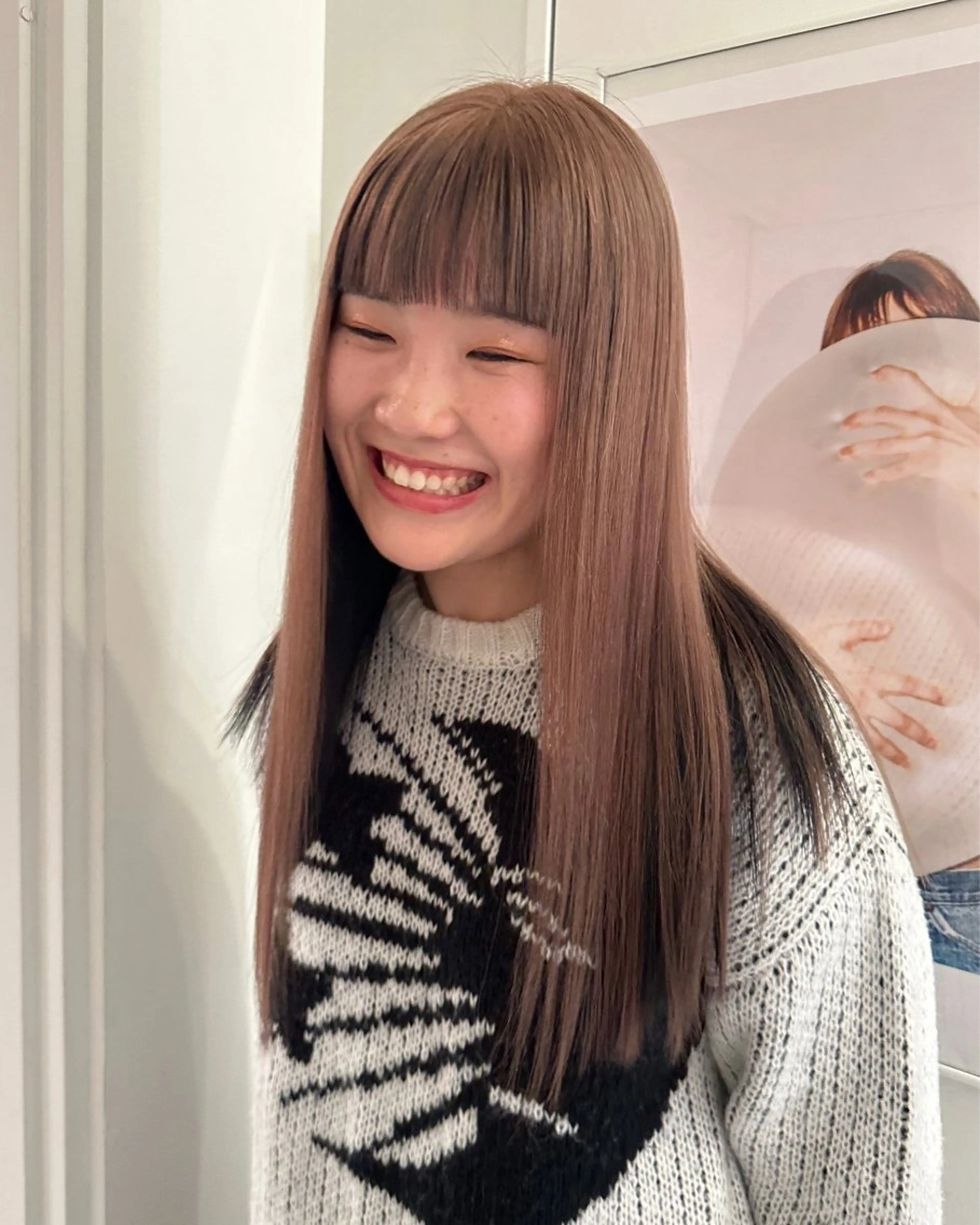 ロング カラー 磯　亜由香 🌷ブリーチのヘアスタイル