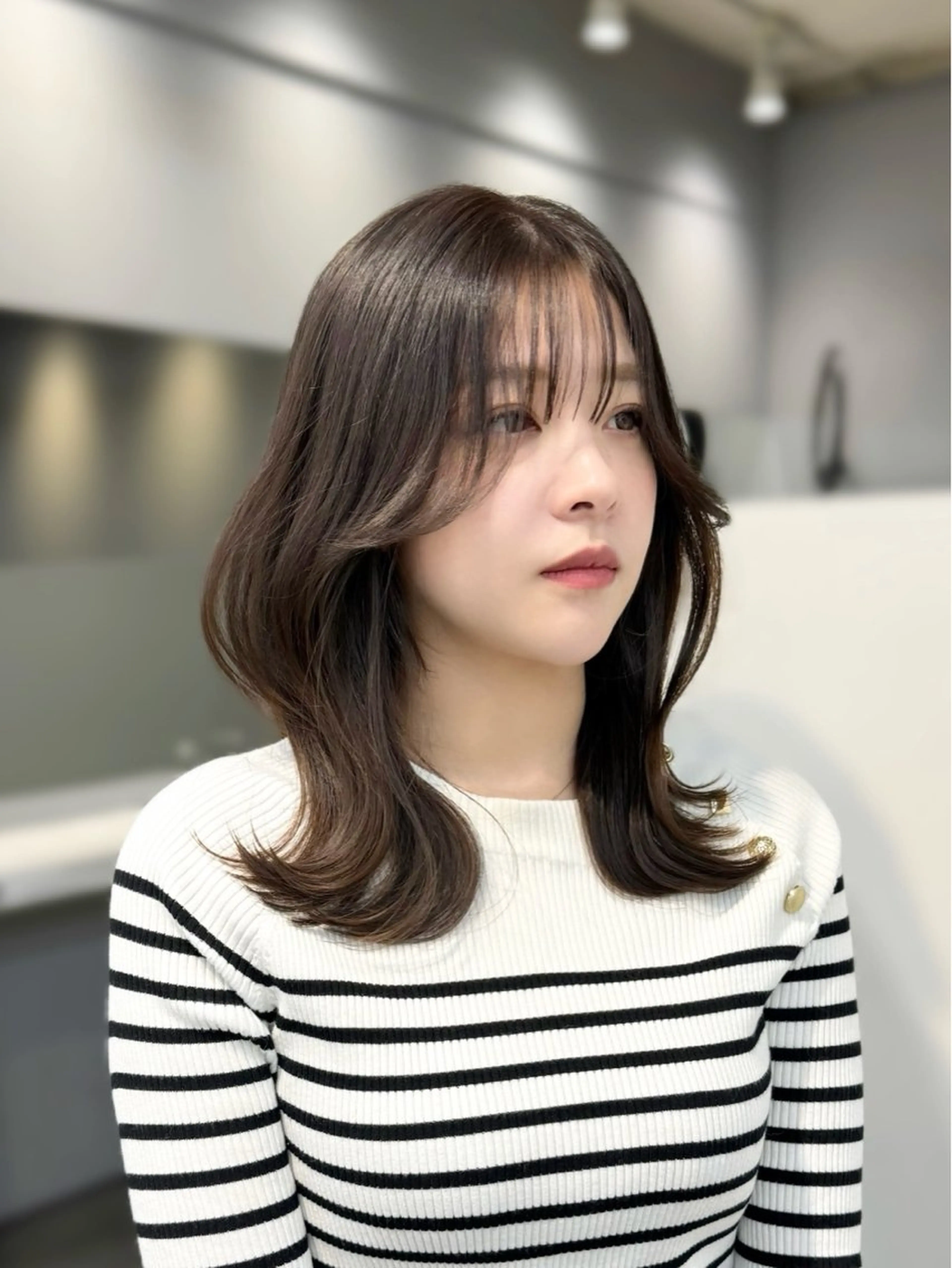 ミディアム カラー カット ヘアカラー トリートメント 🦋韓国系指名No1 店長/圓山 祐也🦋のヘアスタイル