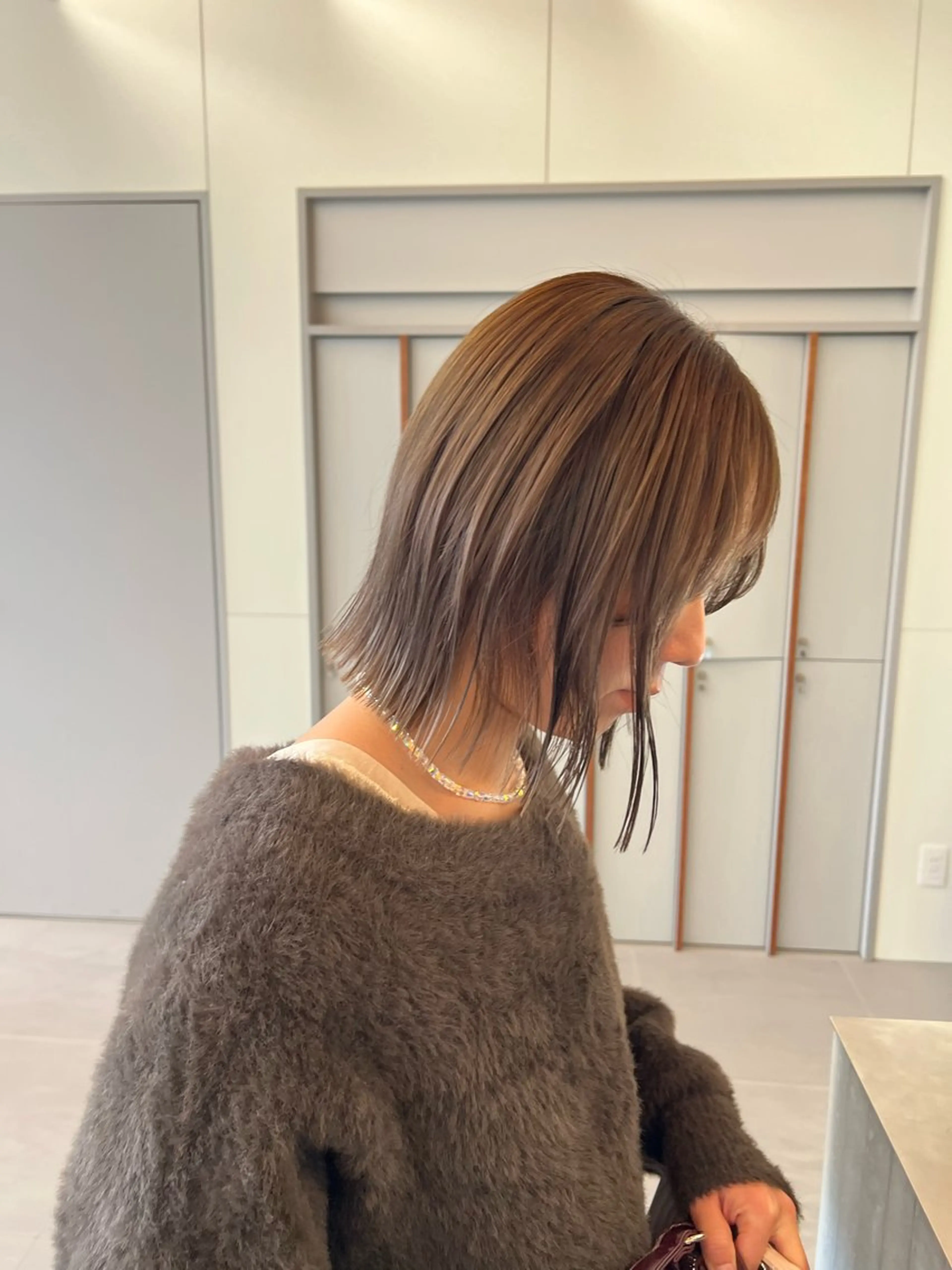 ミディアム ヘアカラー トリートメント LORENAO所属・マロベージュ rinaのヘアスタイル