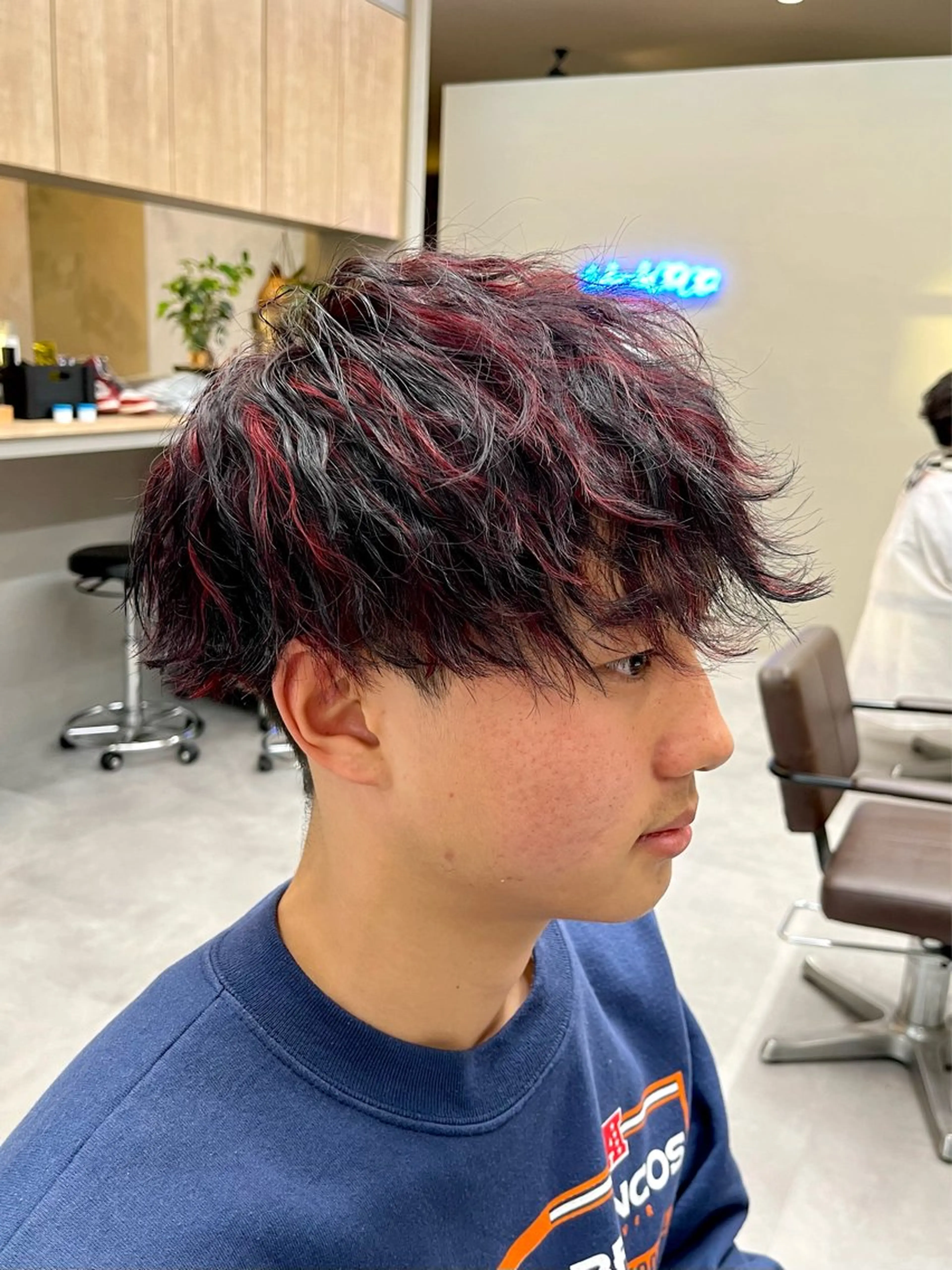 メンズカット＋カラーの写真