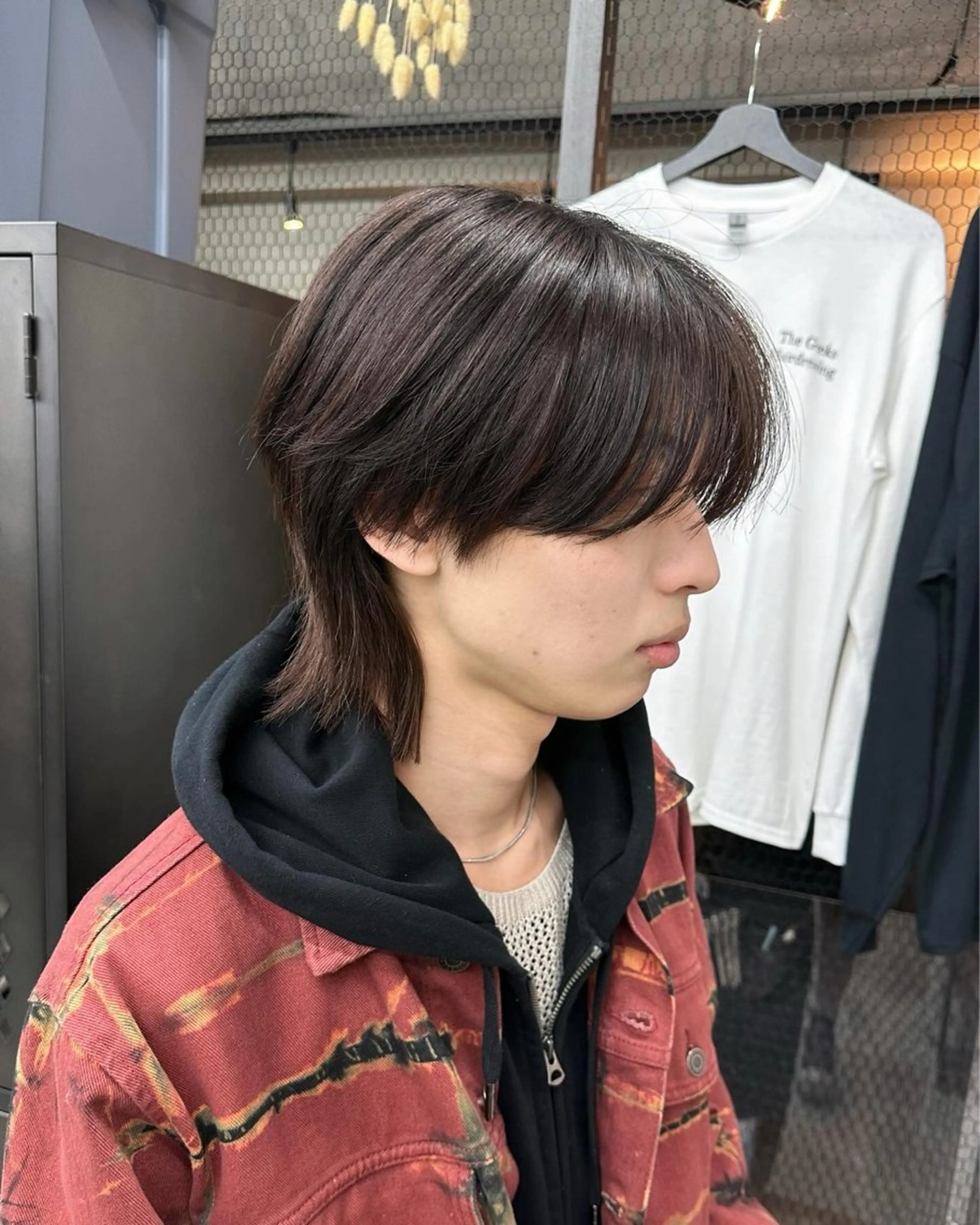 ミディアム カラー メンズ マッシュウルフ マッシュ シースルーマッシュ メンズウルフカット ウルフカット メンズ特化 🦋KANOKO🦋のヘアスタイル