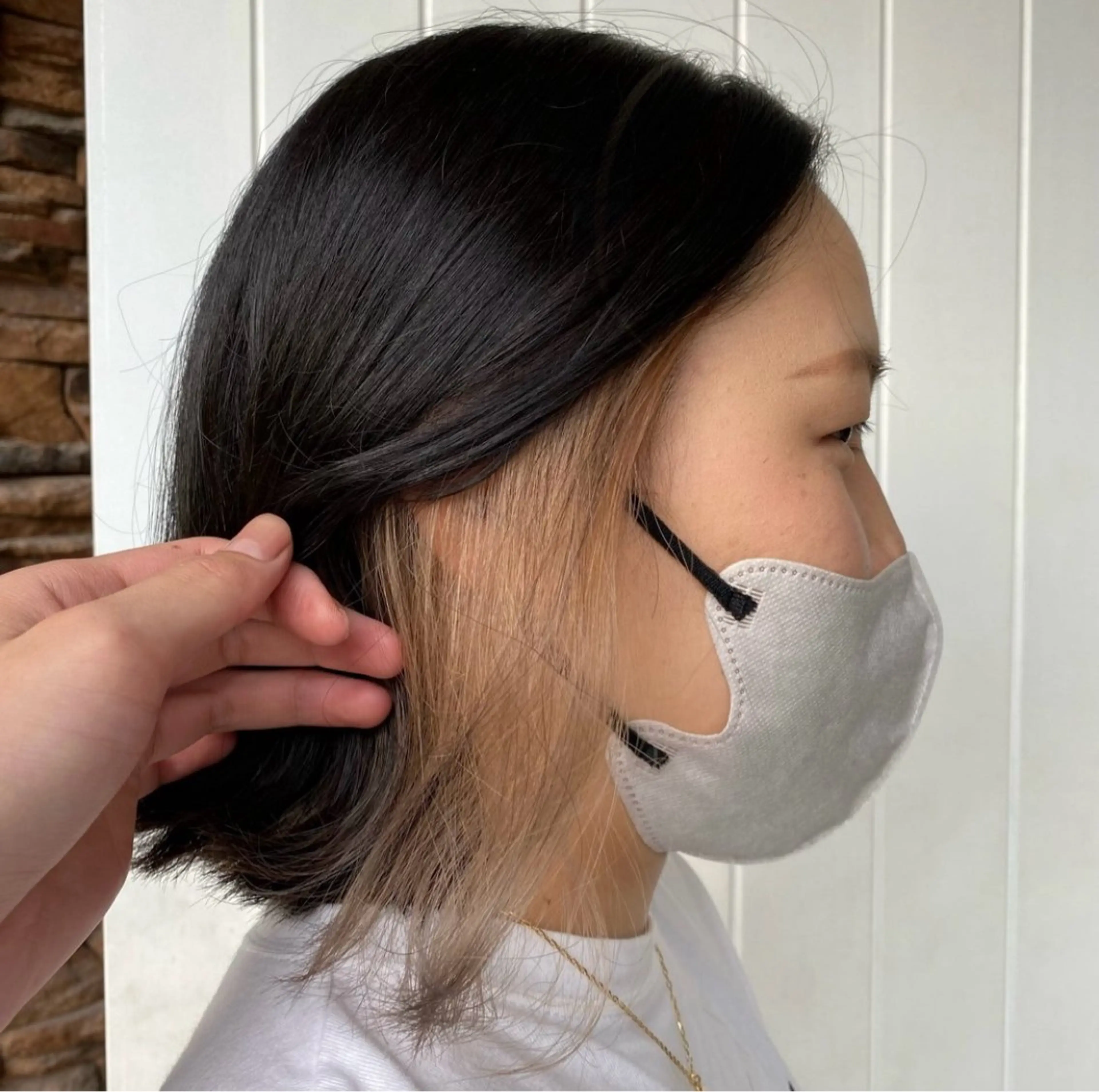 ミディアム カット ヘアカラー 小村 誠也のヘアスタイル