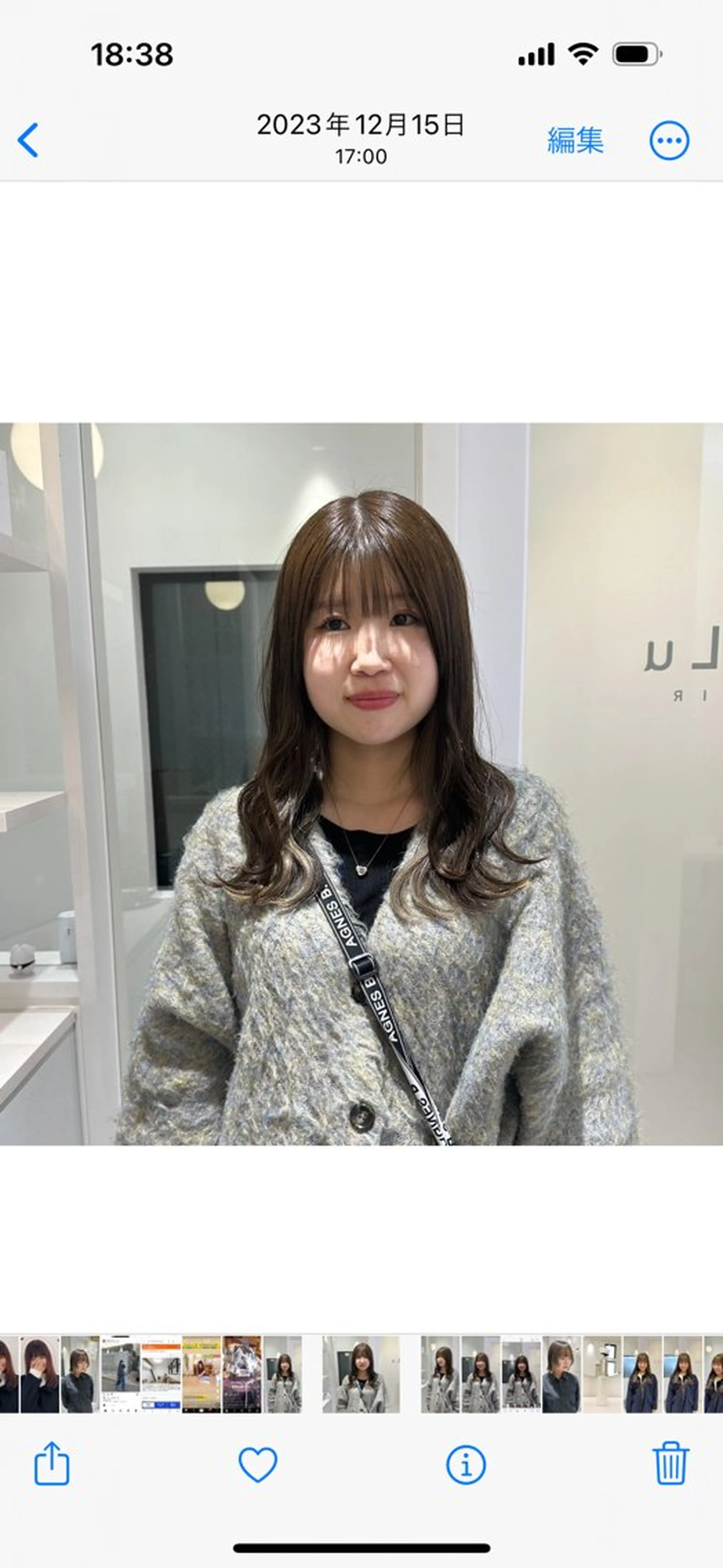 セミロング カラー パーマ お洒落パーマ/ 艶カラー/michiのヘアスタイル