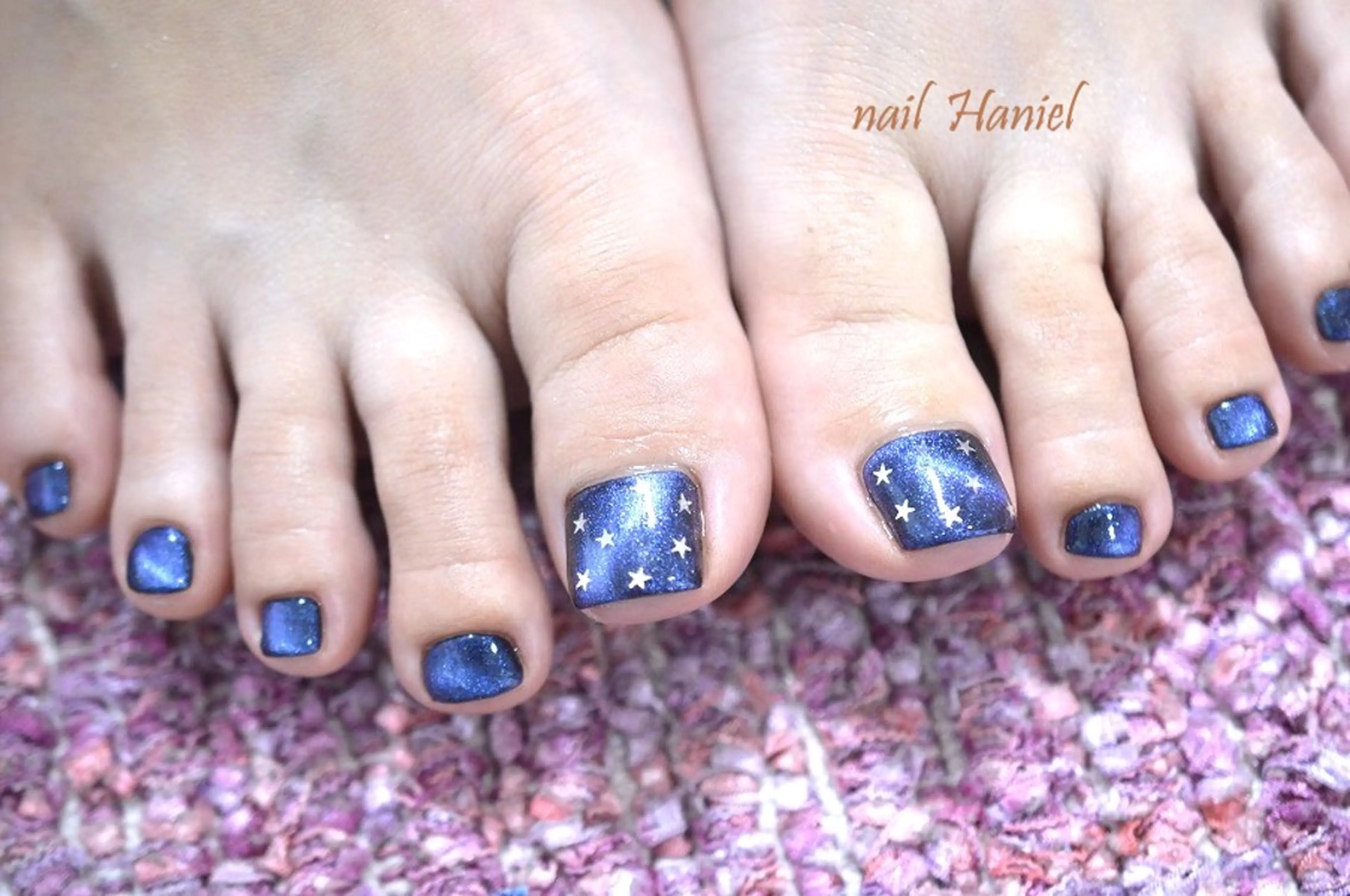 ネイル アートネイル フットネイル ジェルネイル 韓国ネイル マグネットネイル nail Haniel所属・半蔵門サロンハニエル 魅神 ちよのネイルデザイン