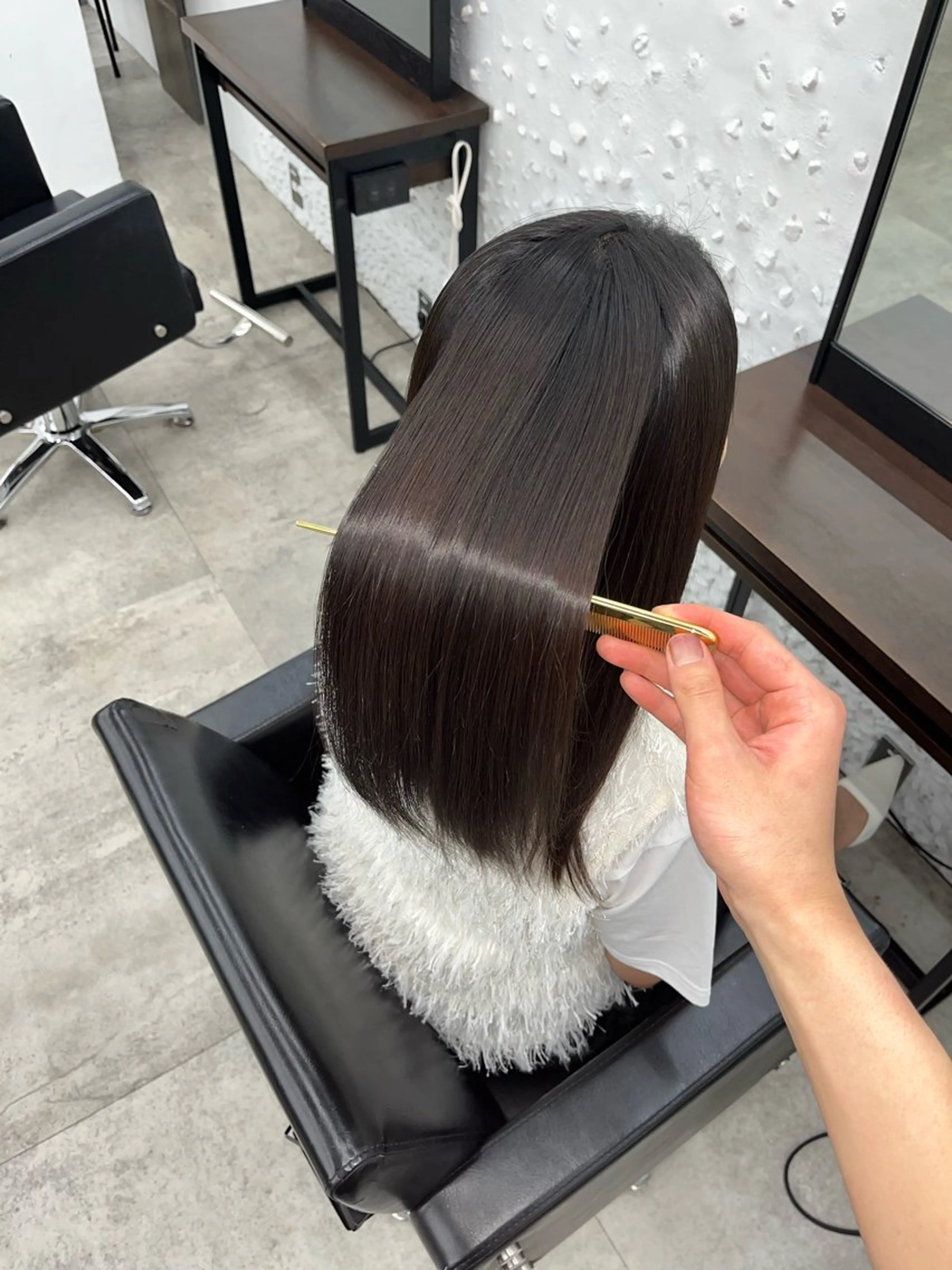 ロング 縮毛矯正 トリートメント 髪質改善/艶髪特化 /透明感✨️こうめいのヘアスタイル