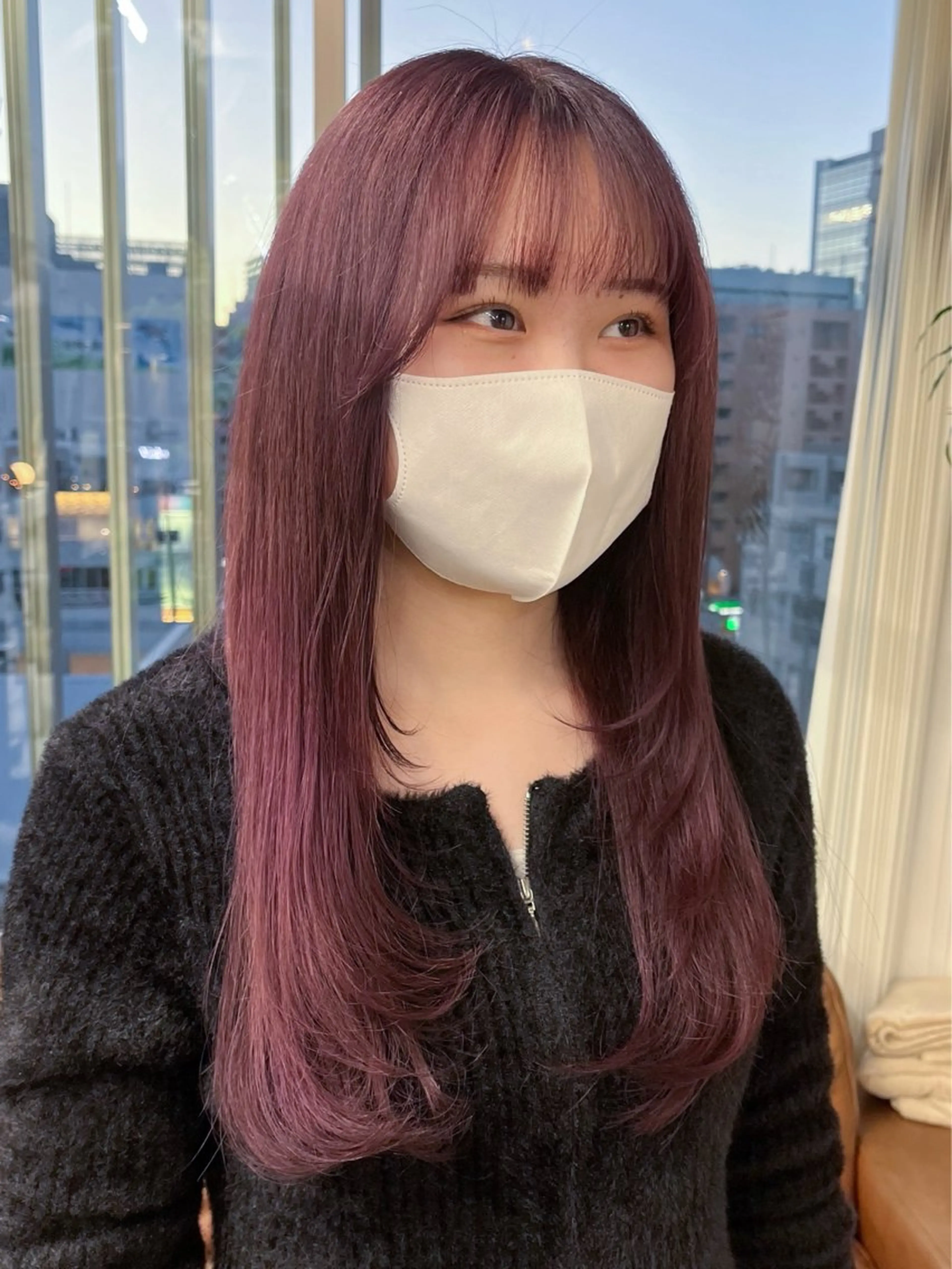 ロング パーマ/オリーブ/ 酸性ストレート/ゆなのヘアスタイル