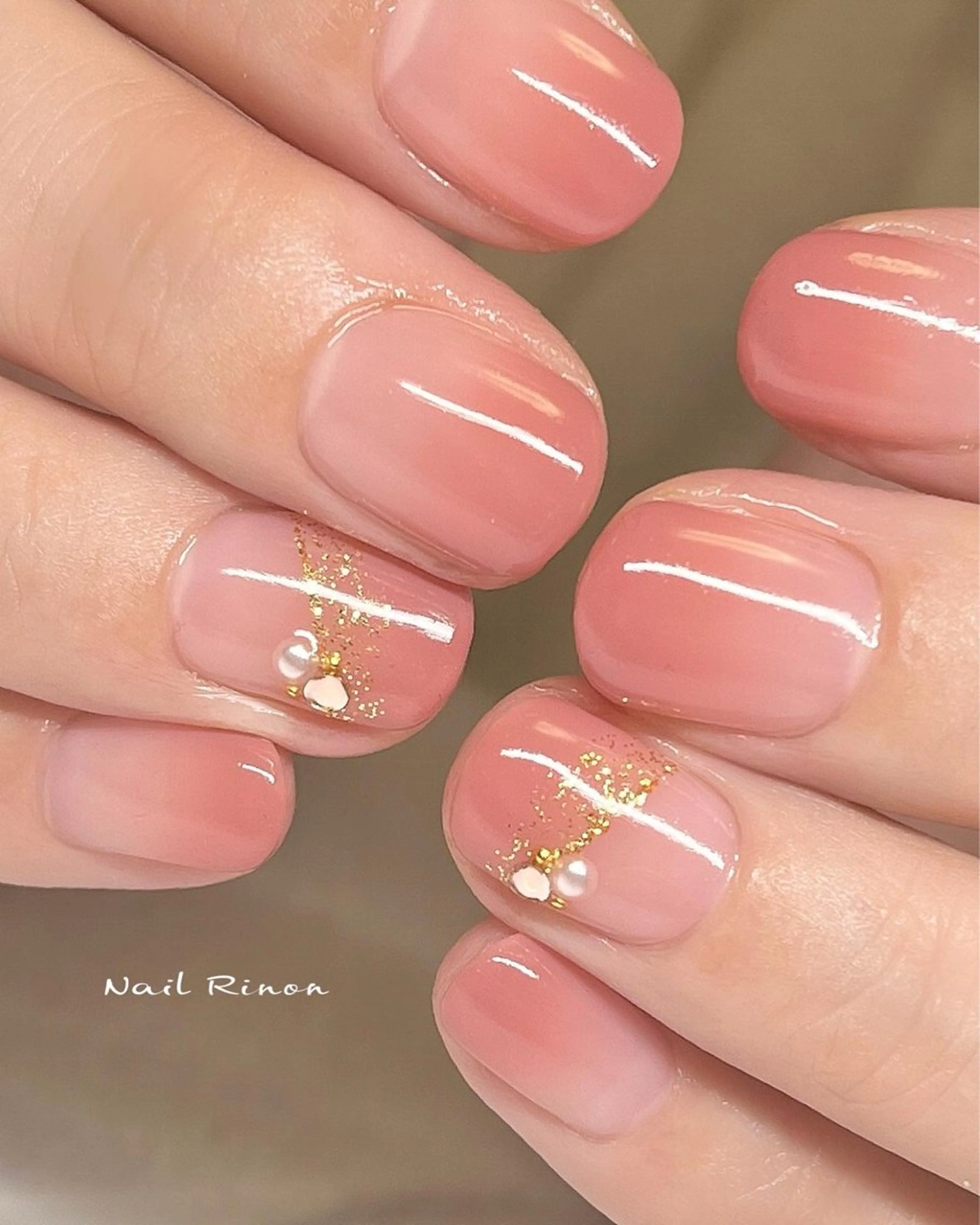 ネイル シンプルネイル ハンドネイル Nail Rinonのネイルデザイン