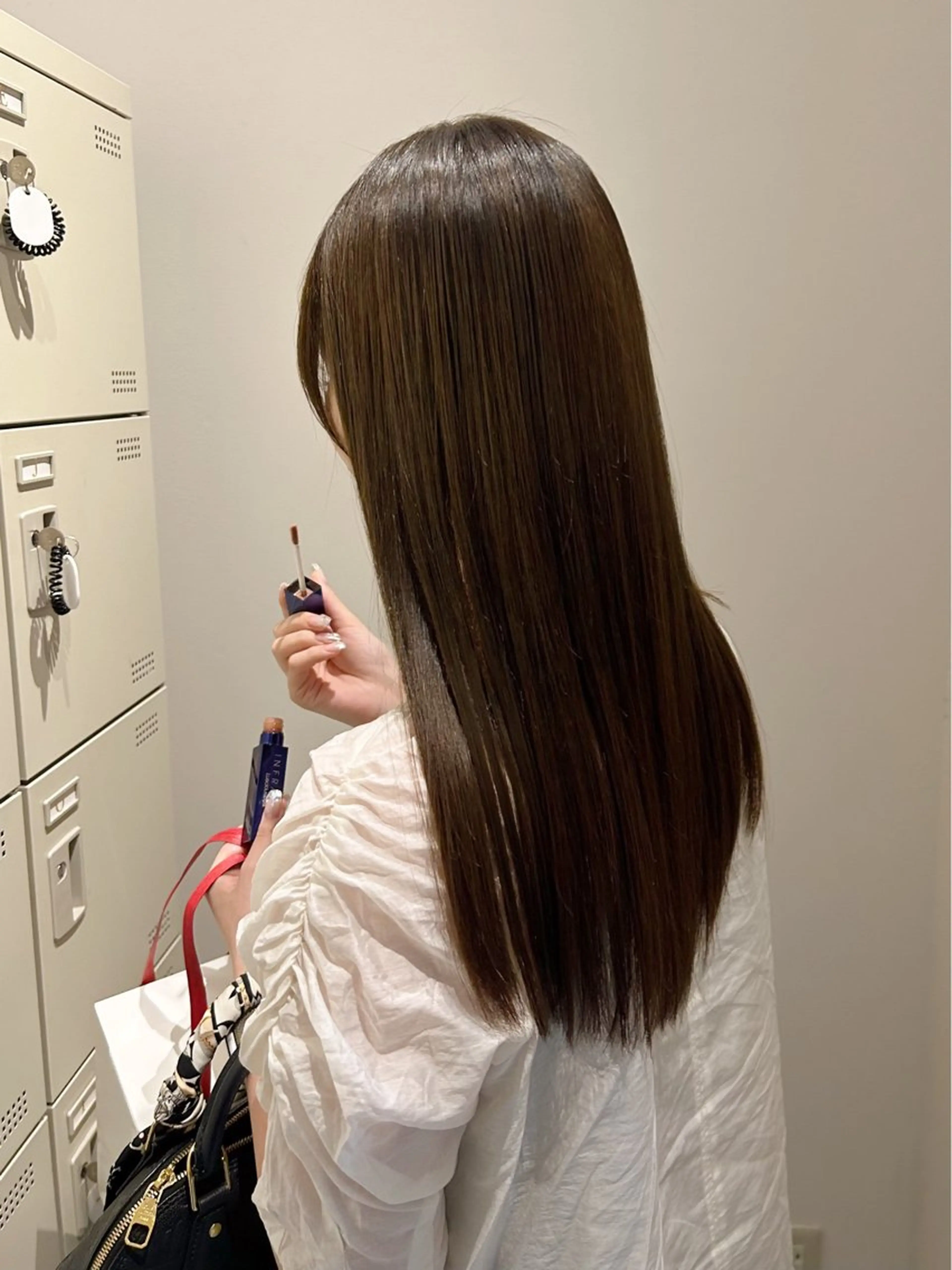 ロング カット ヘアカラー 縮毛矯正 透明感カラー/ 髪質改善✨️💞萌愛のヘアスタイル