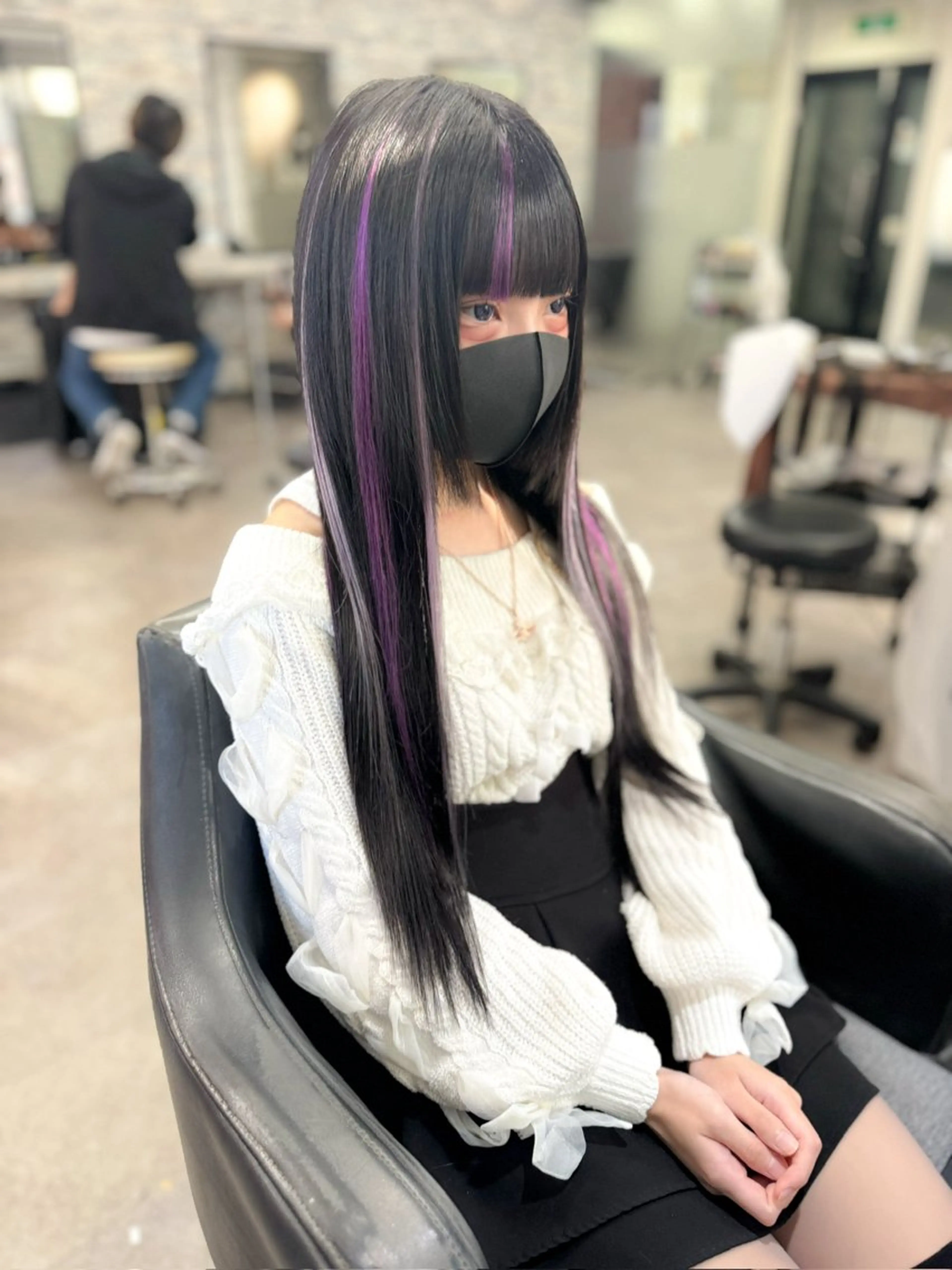 ロング カット エクステ ブリーチエクステ 🎩カズキ🎩のヘアスタイル