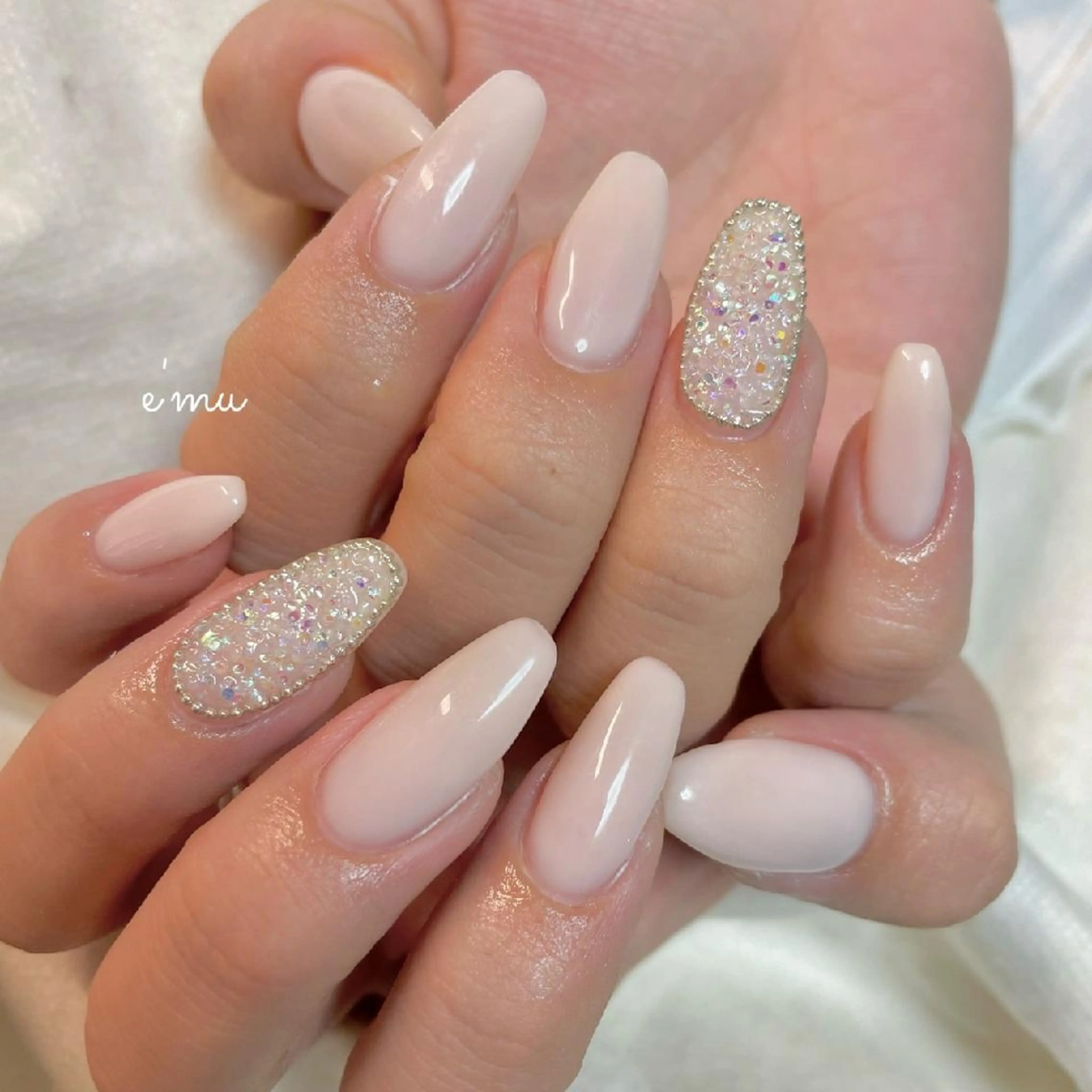 ネイル 韓国ネイル ワンカラーネイル nail salon e'mu💐のネイルデザイン