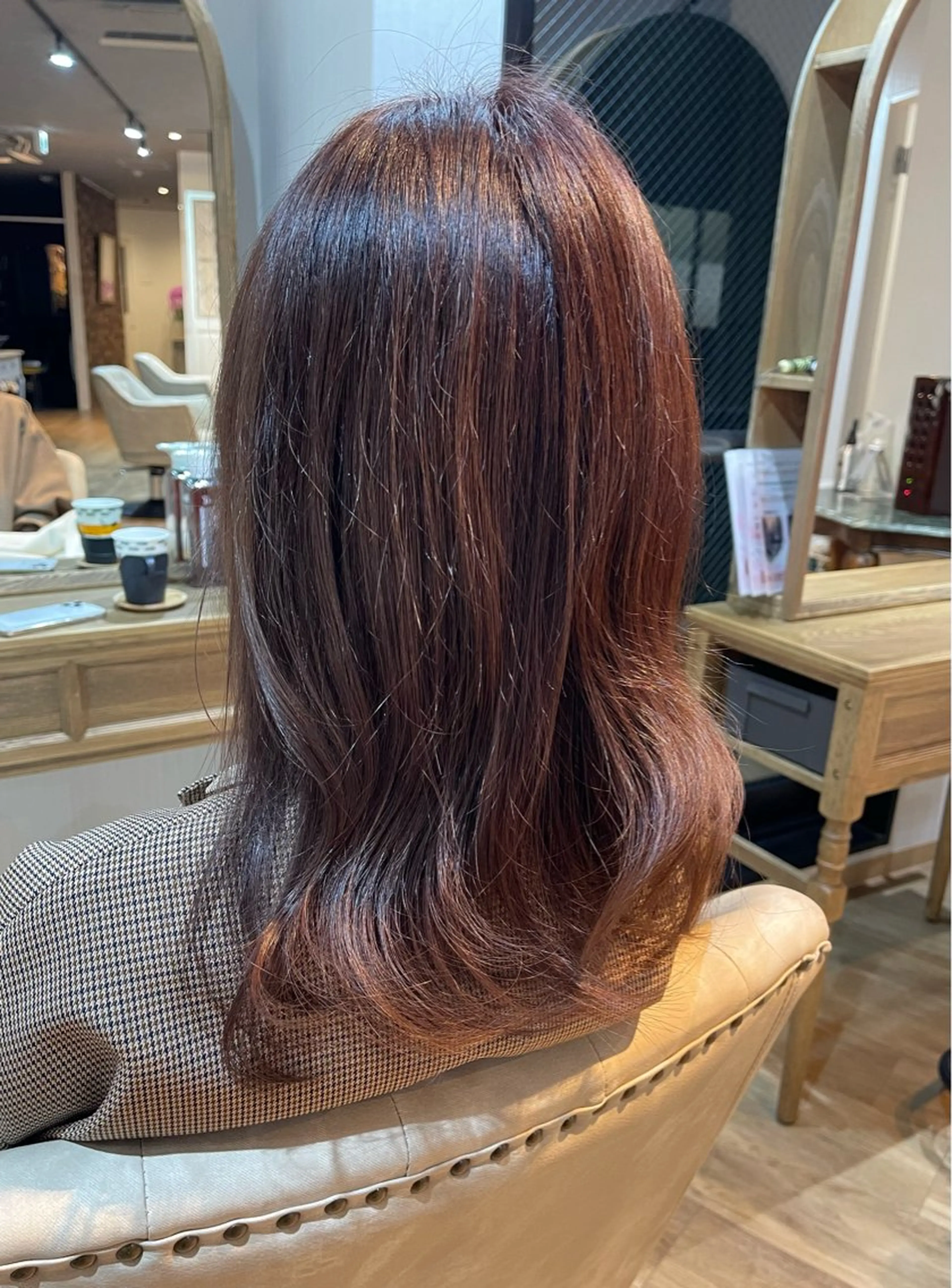 セミロング ヘアカラー トリートメント ヘッドスパ ヘアセット ハートボックス　四ツ谷所属・Heart box 仲嶺　瑠輝のヘアスタイル