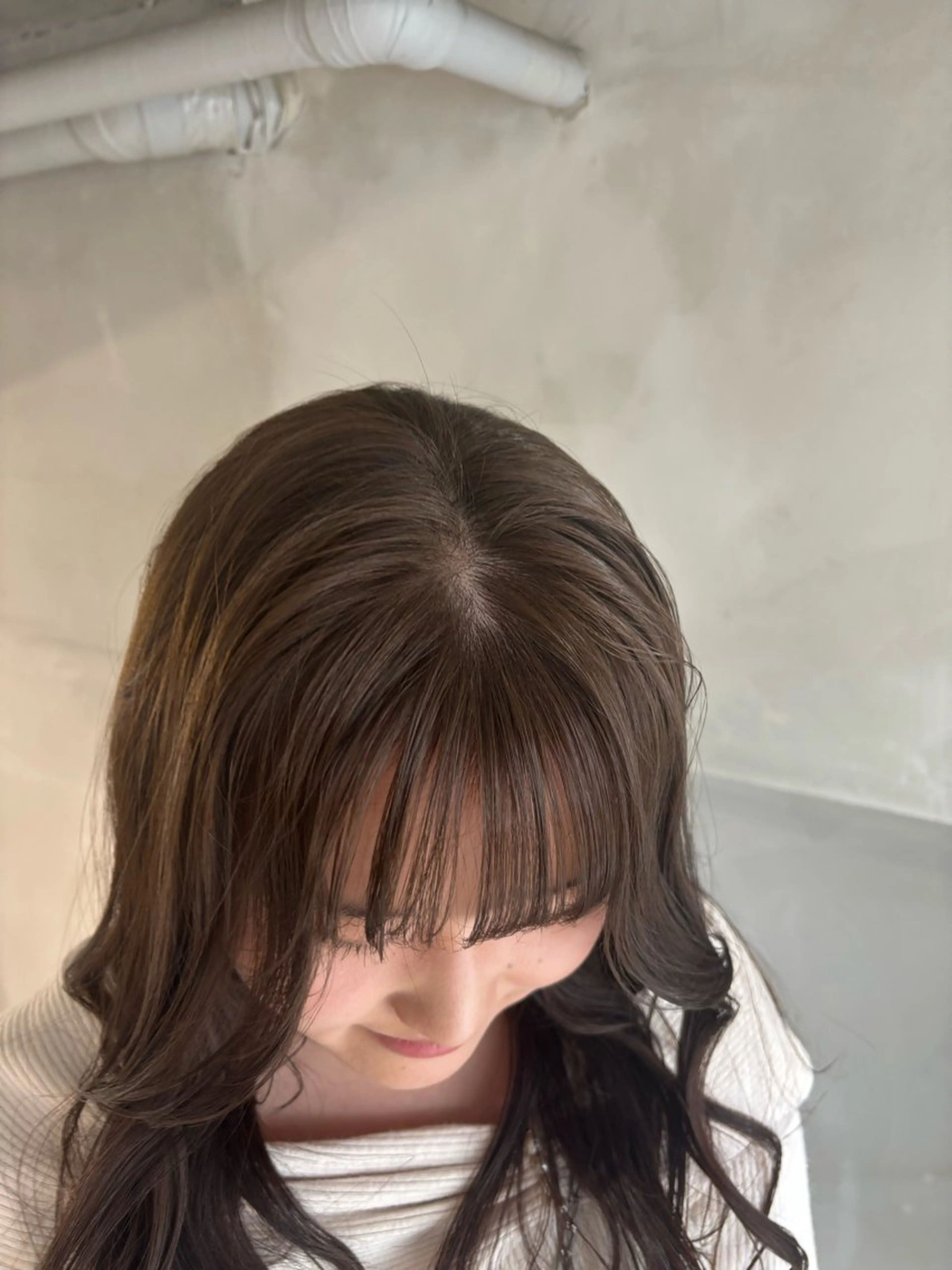ミディアム ヘアカラー トリートメント 🧸ベージュ/カット モデル☘️/MIKUのヘアスタイル