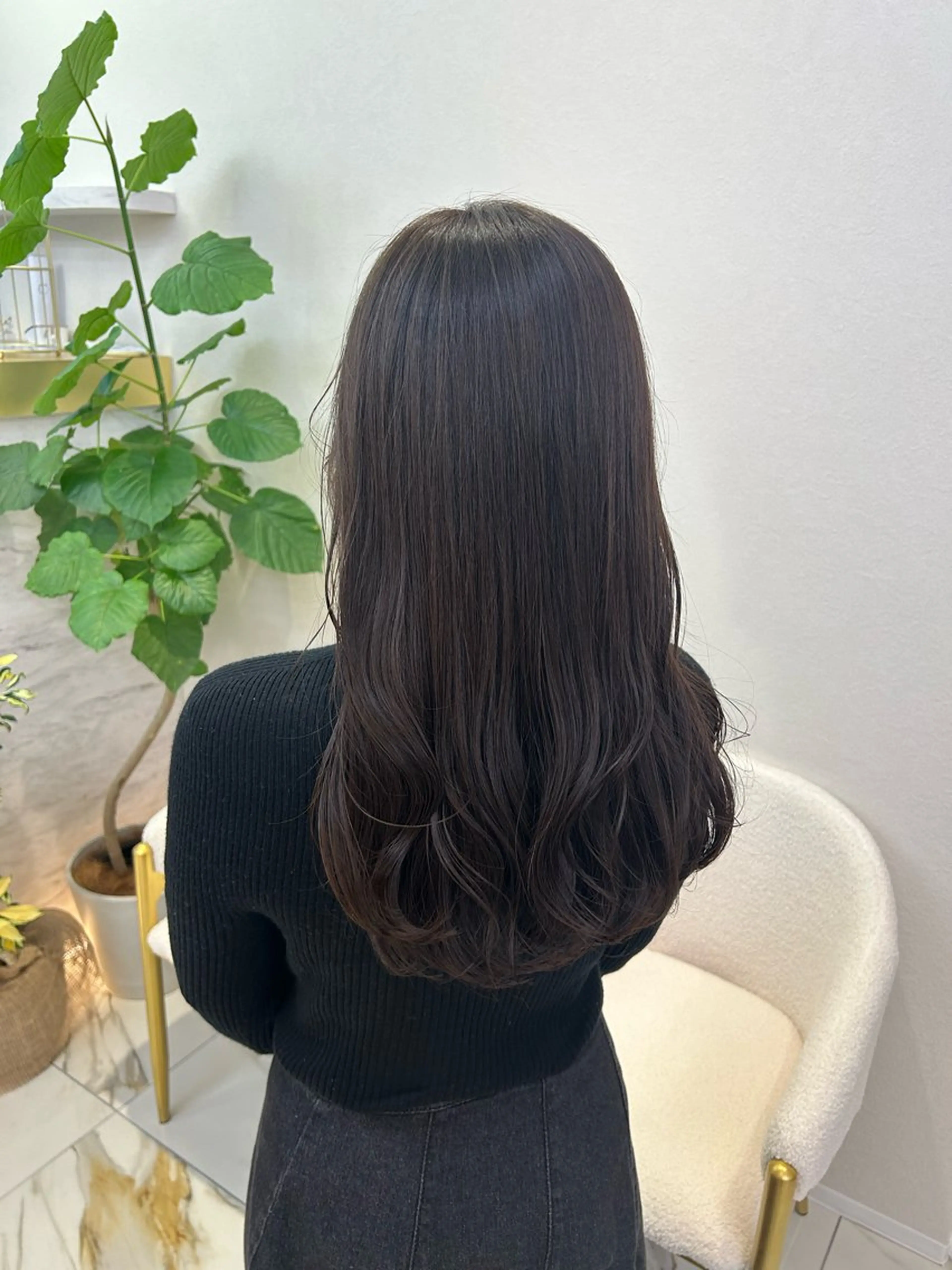 セミロング カラー カット ヘアカラー トリートメント 佐合 梨花 / ｅａｕ〈オー〉のヘアスタイル