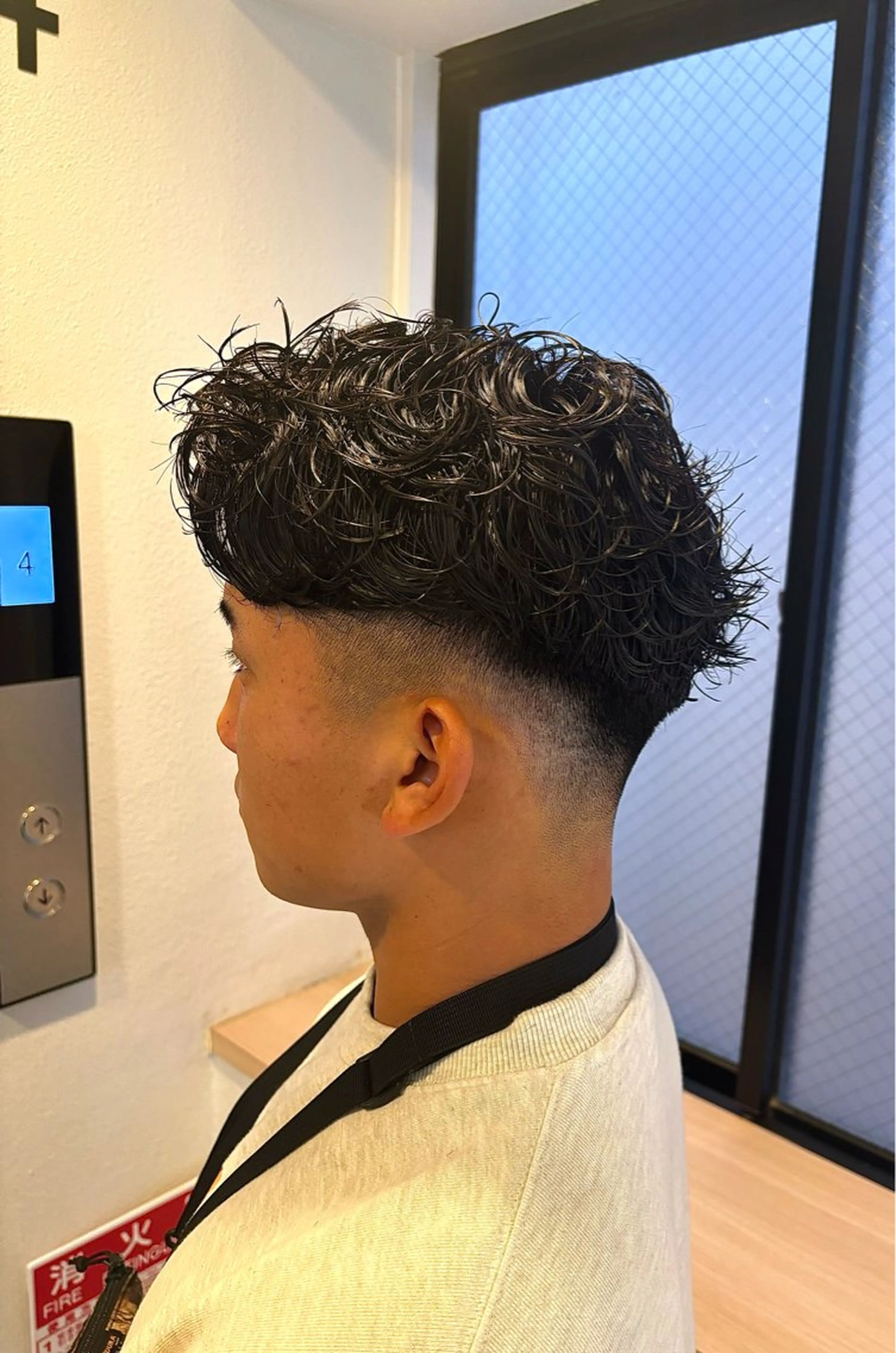 ショート パーマ メンズ カット パーマ 野田 聖輝のヘアスタイル