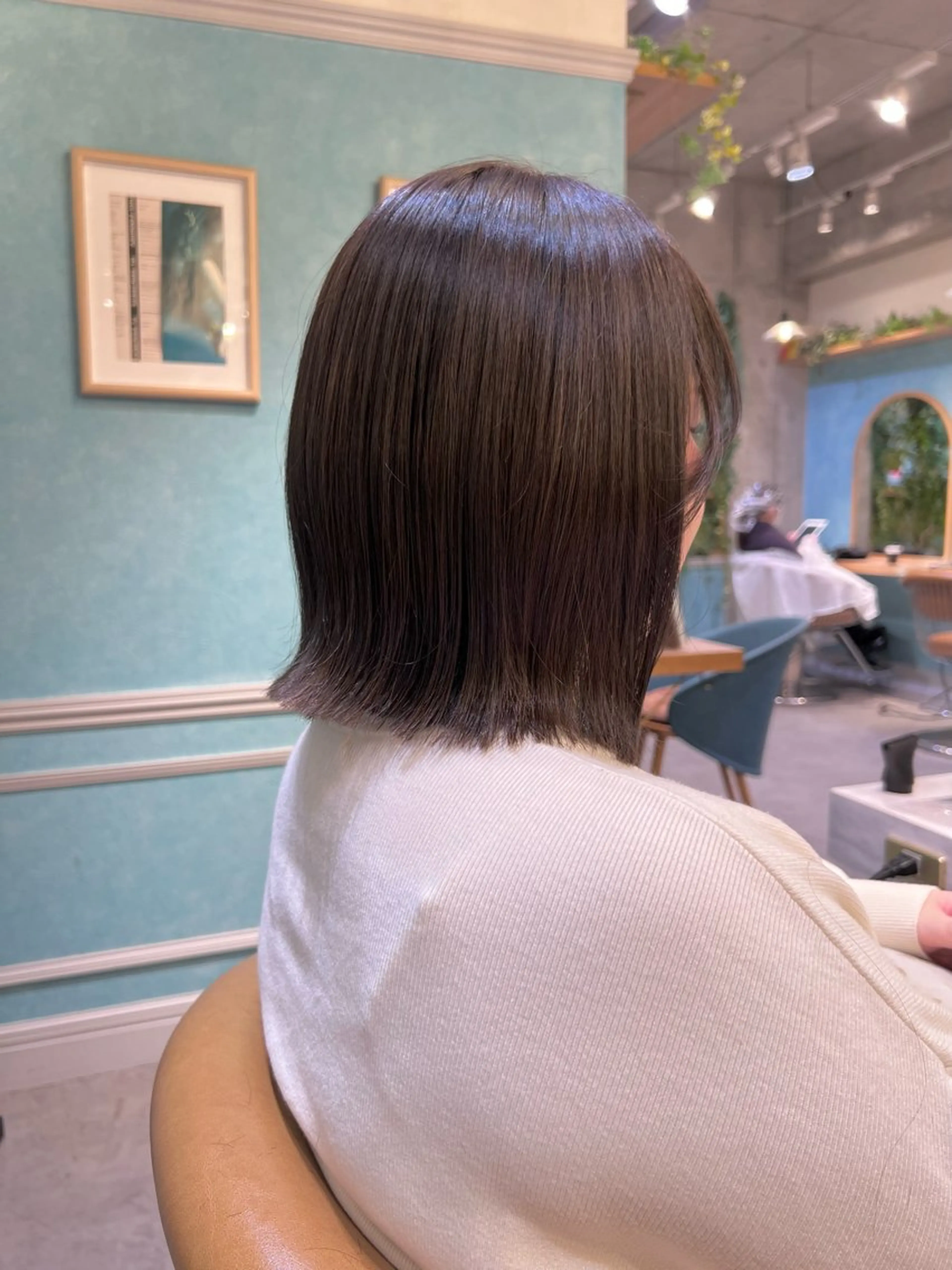 ミディアム カット ヘアカラー 大瀧菜月 ボブ/艶髪縮毛矯正のヘアスタイル